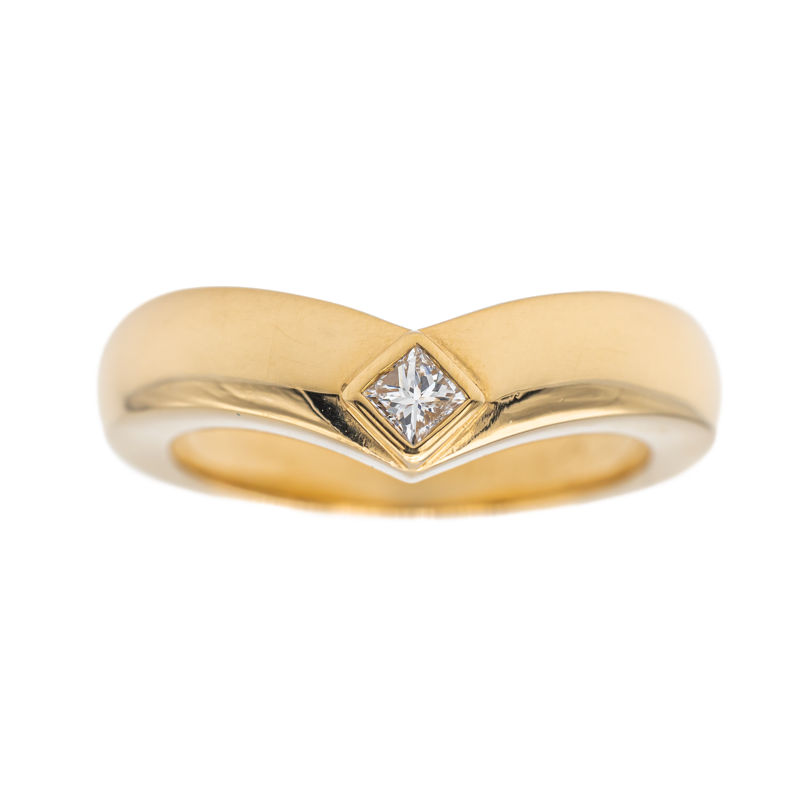 Cartier Solitaire Triandre Ring Yellow Gold Diamond