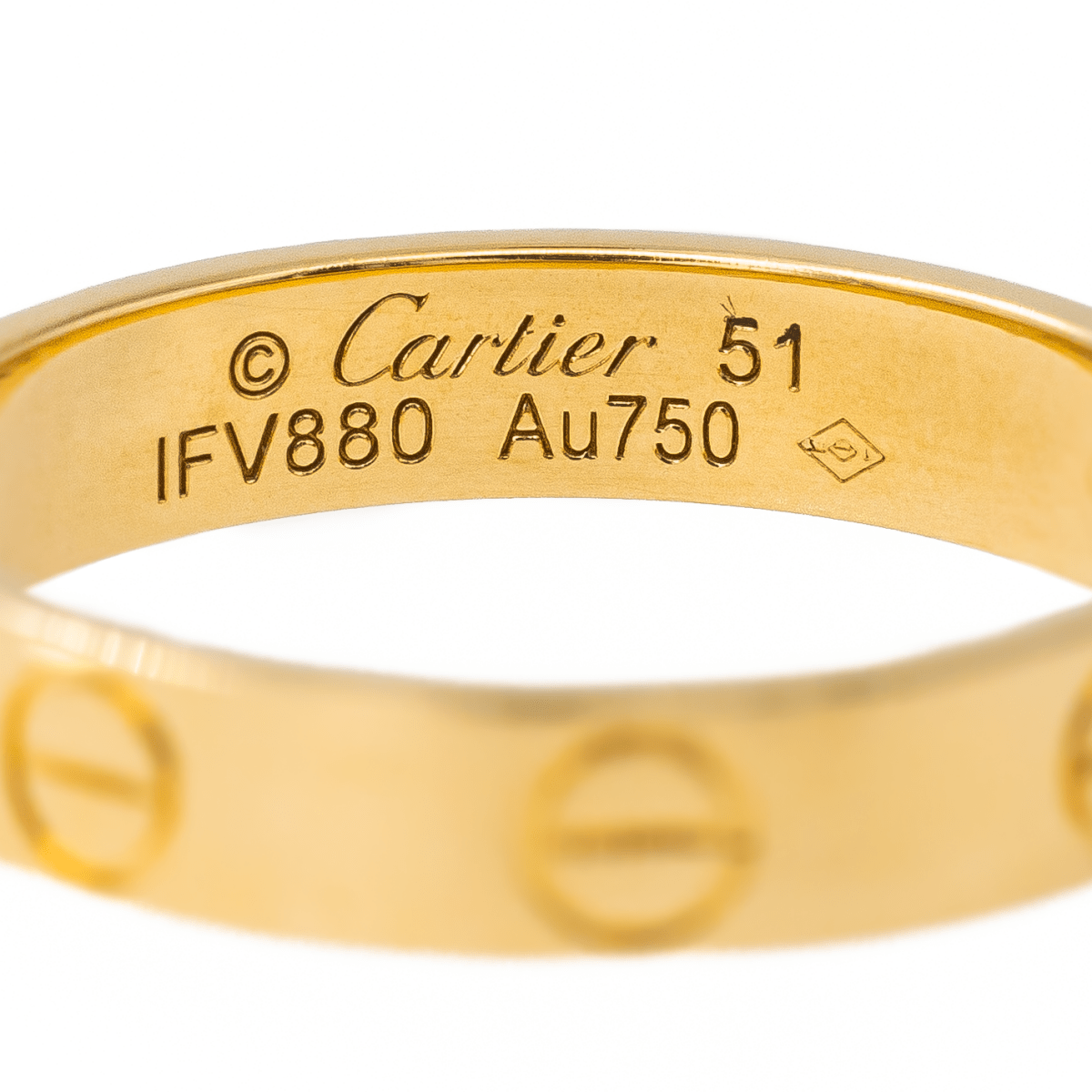 Cartier Bague Alliance Love Or jaune - Maison Eloe