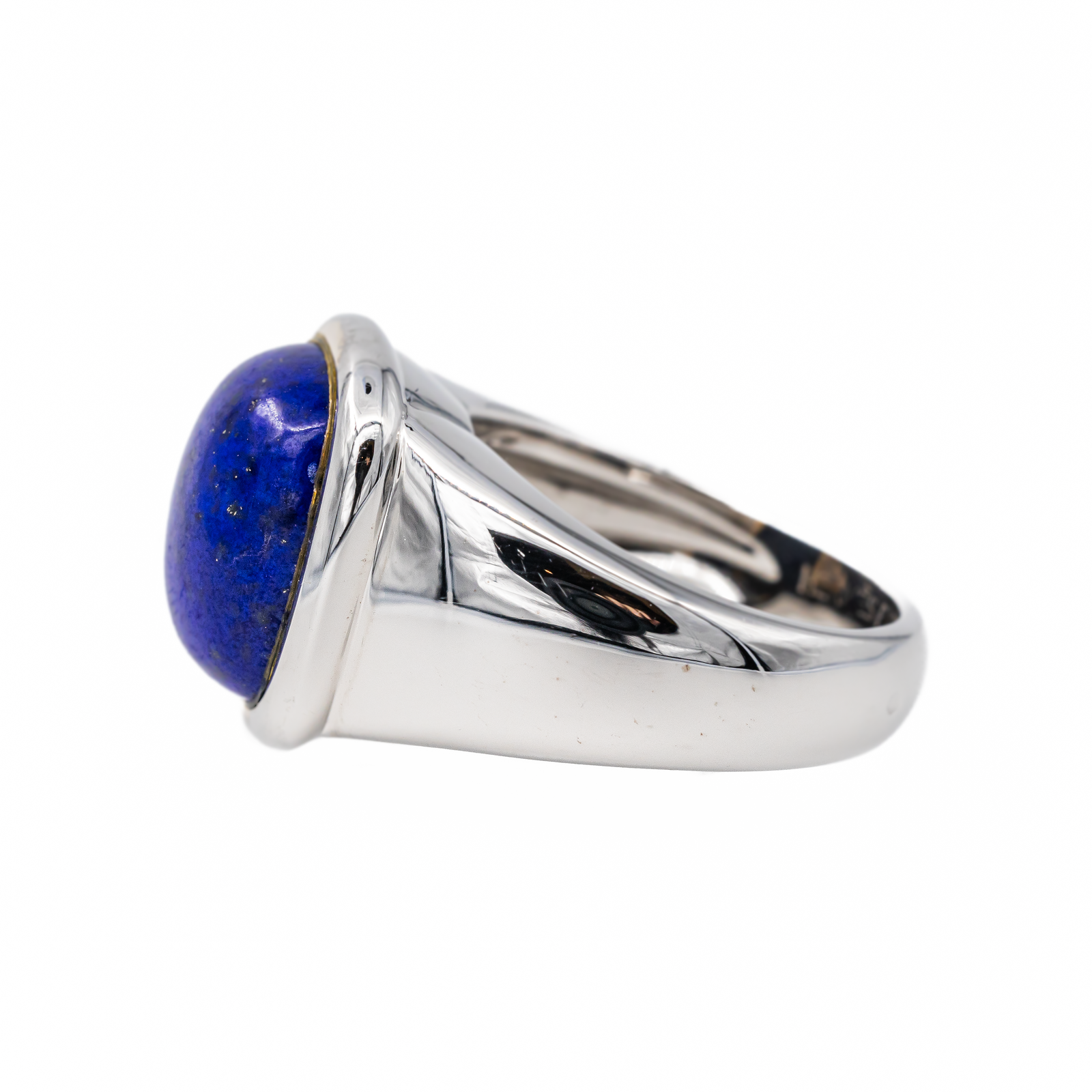 Hermès White Gold Lapis Lazuli Ring