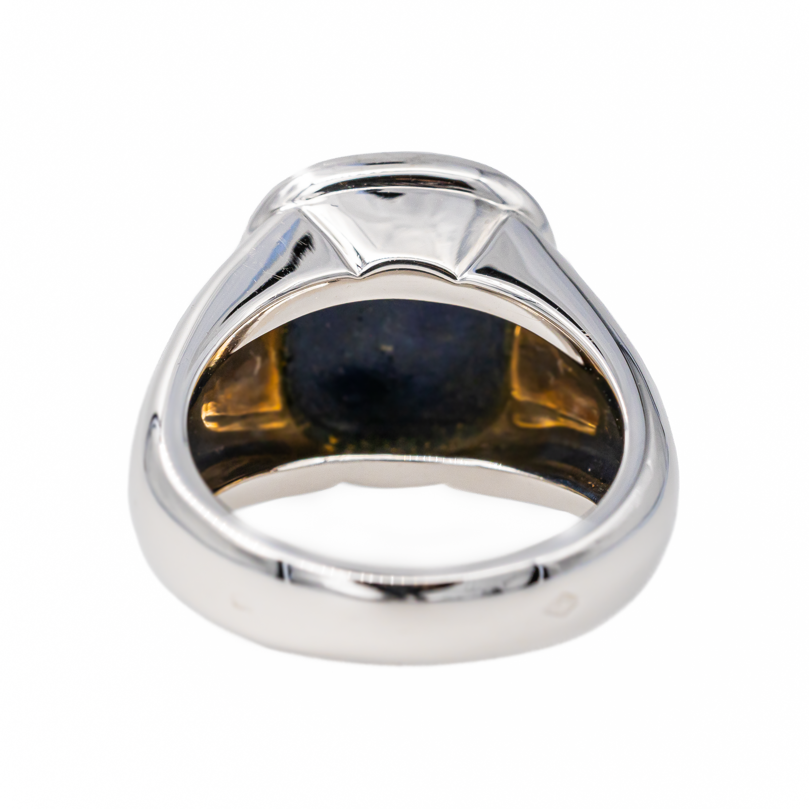 Hermès White Gold Lapis Lazuli Ring