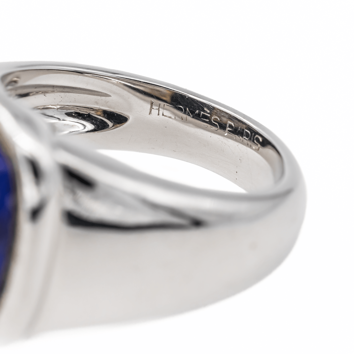 Hermès Bague Or blanc Lapis Lazuli - Maison Eloe