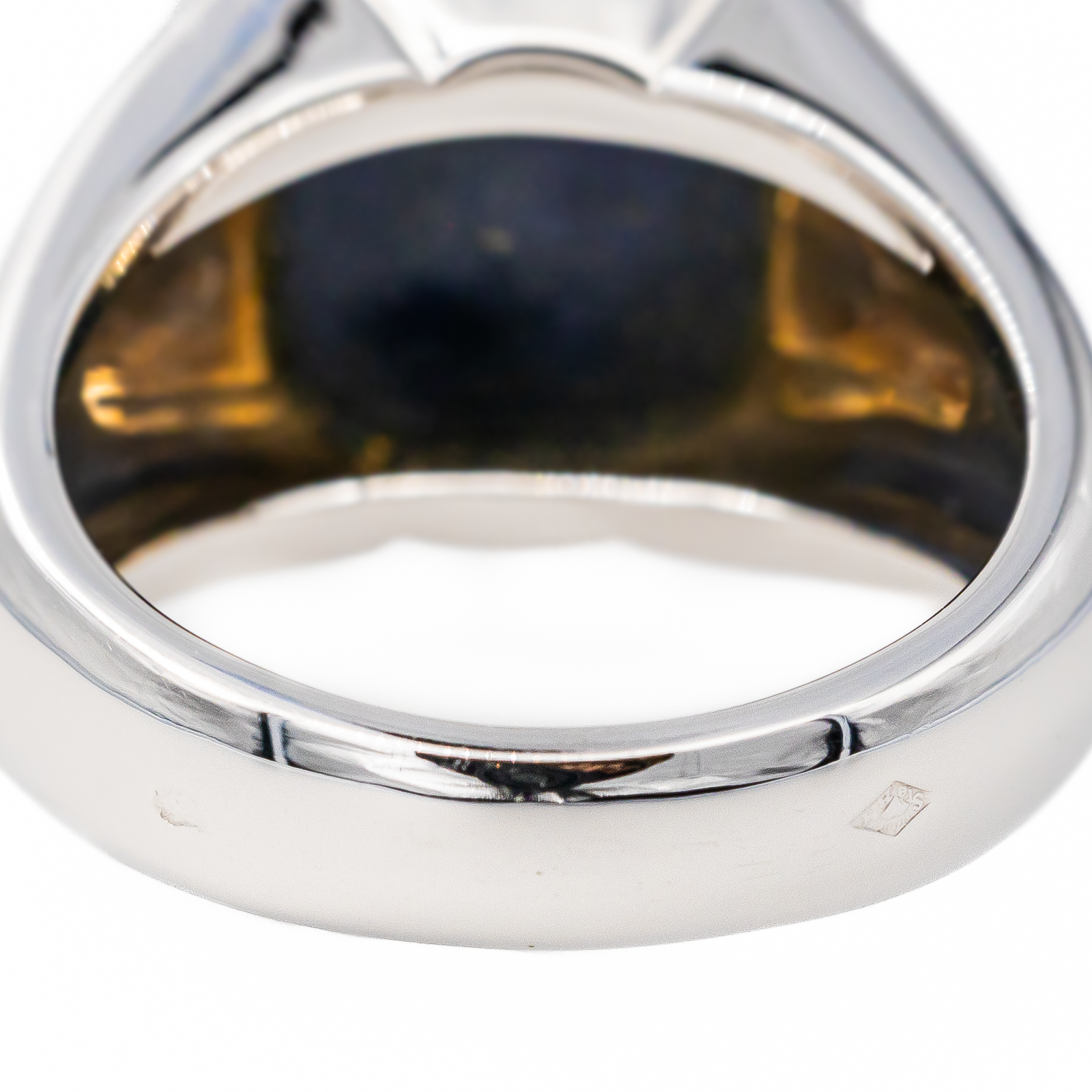 Hermès White Gold Lapis Lazuli Ring