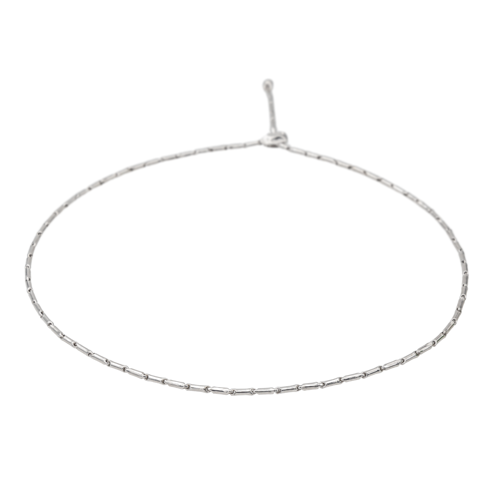 Chimento Bamboo Necklace White Gold