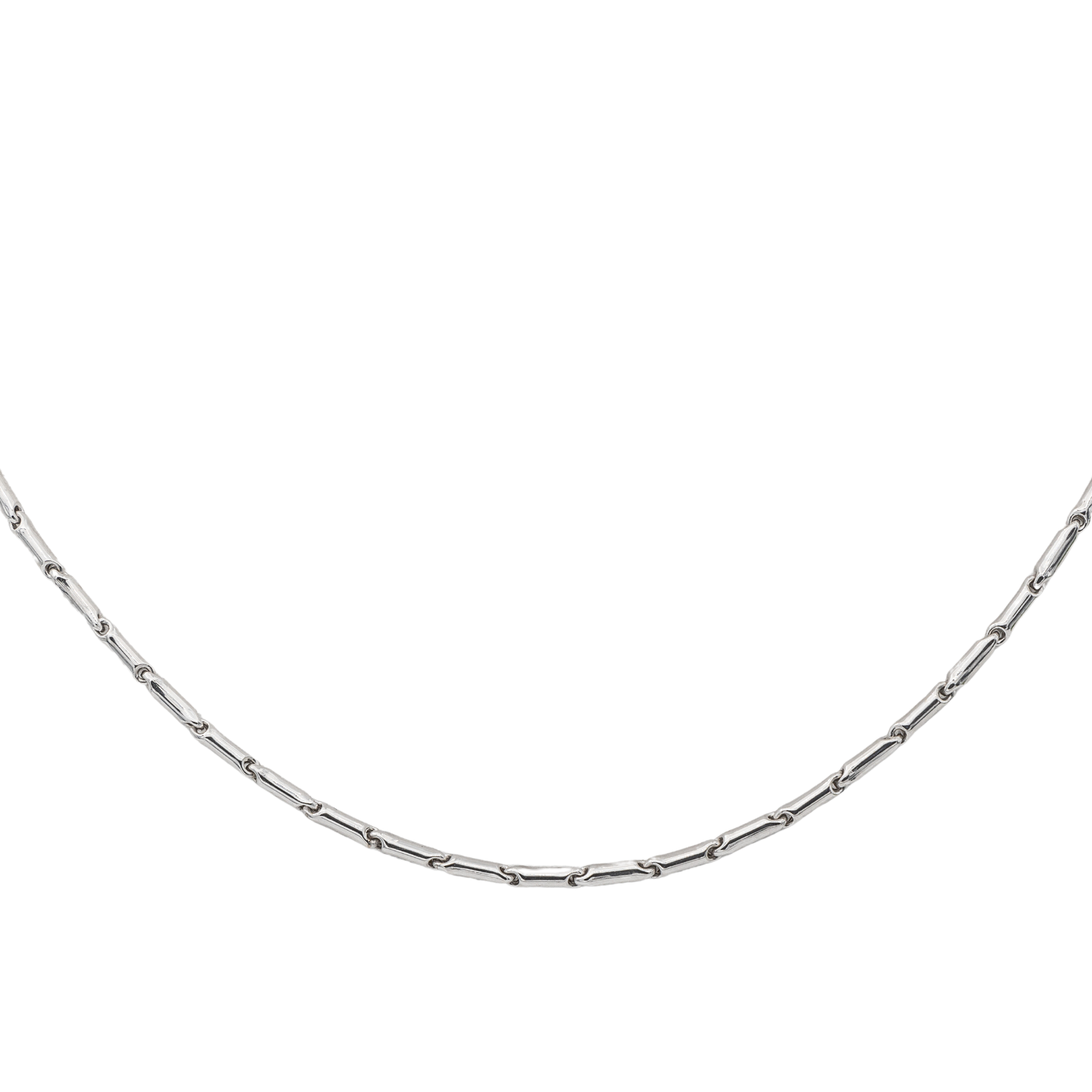 Chimento Bamboo Necklace White Gold