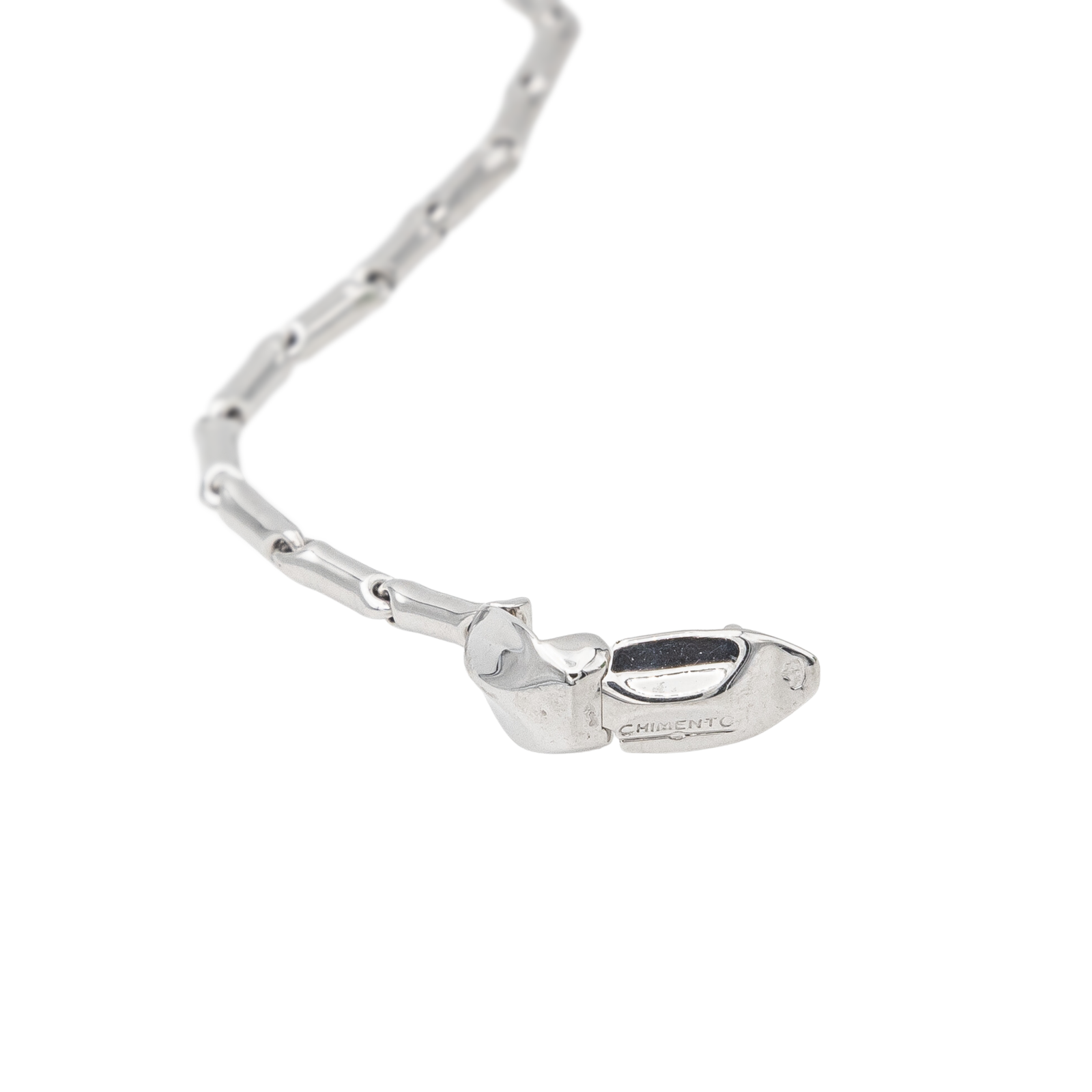 Chimento Bamboo Necklace White Gold