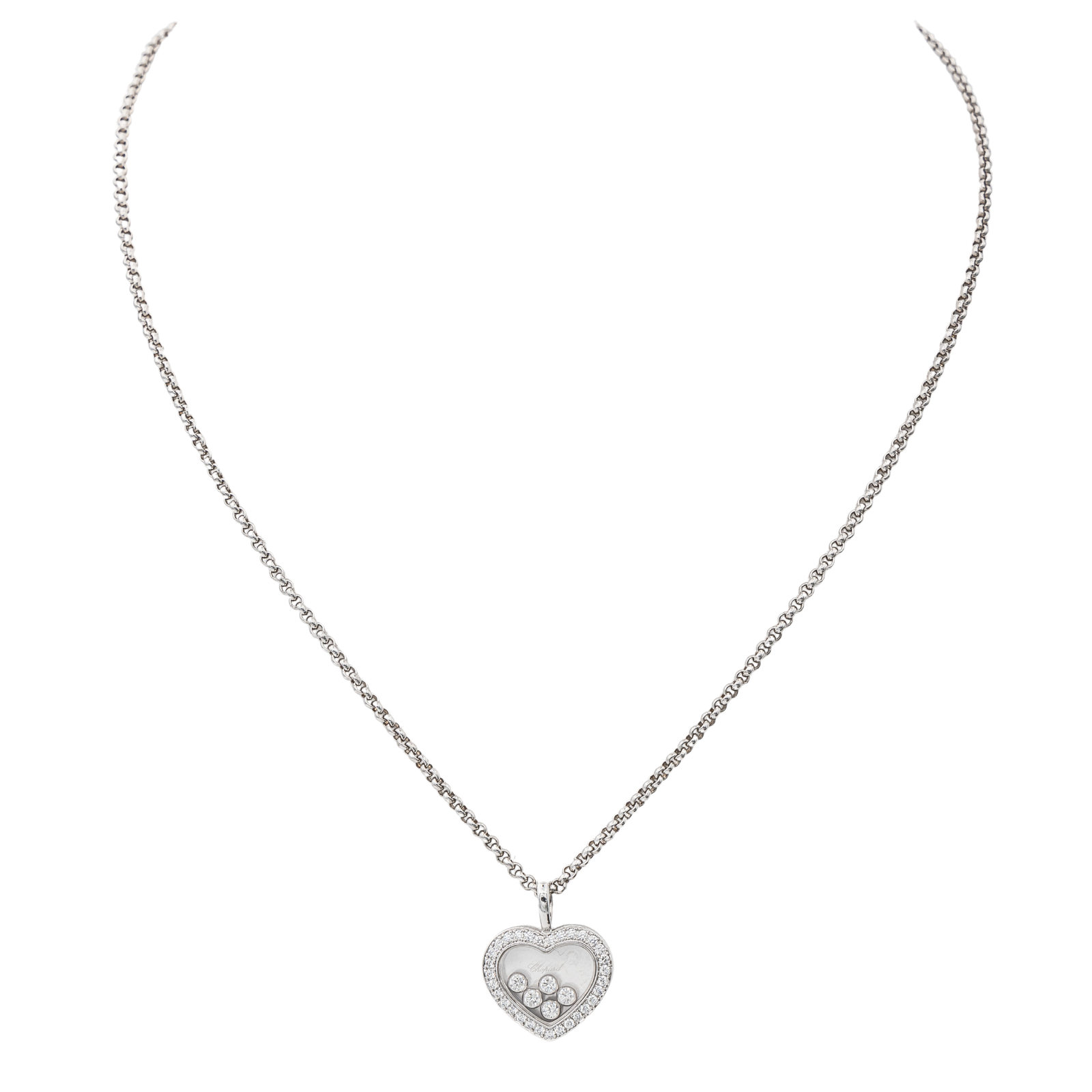 Chopard Happy Diamonds Necklace White gold Diamond
