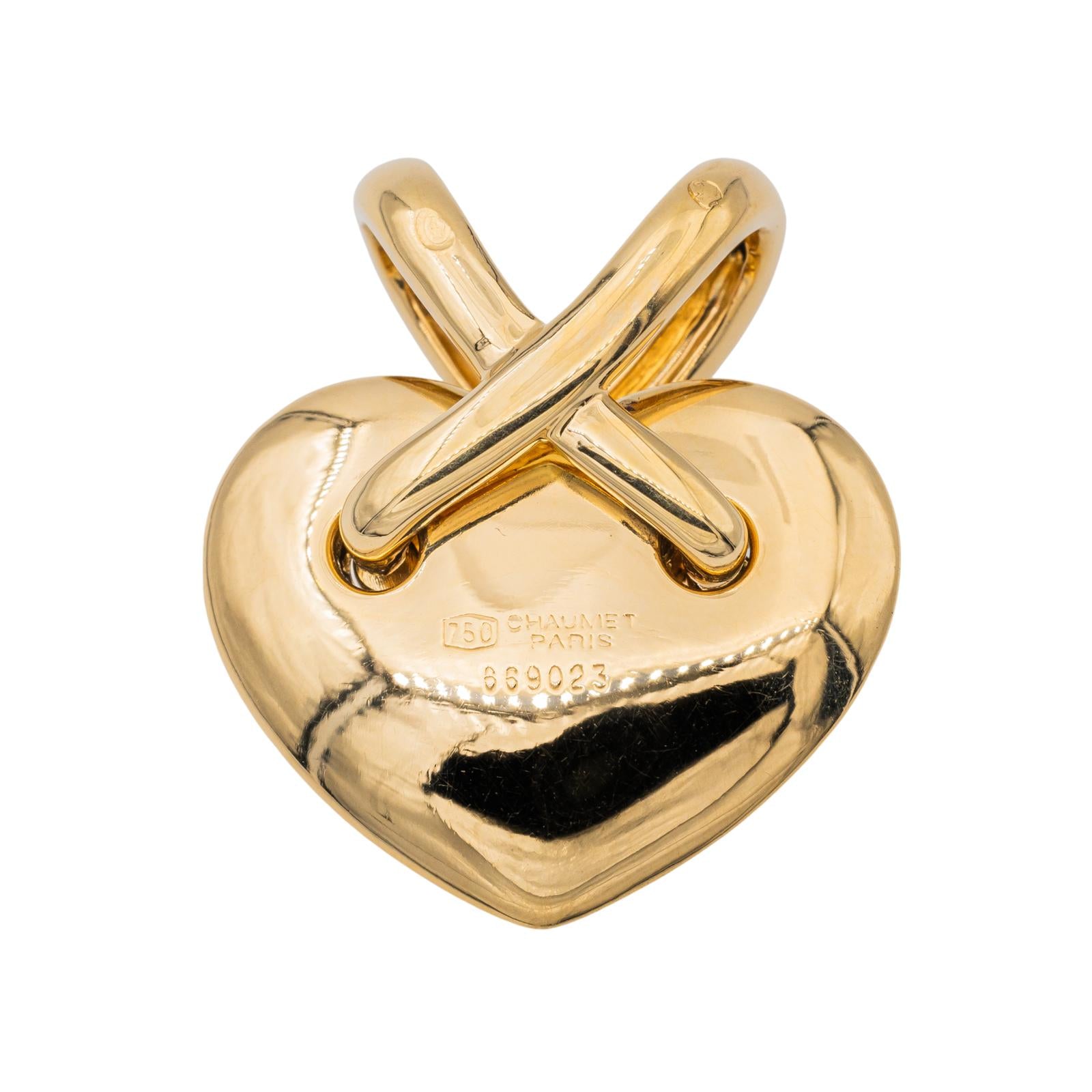 Chaumet Collier Pendentif Cœur lien Or jaune