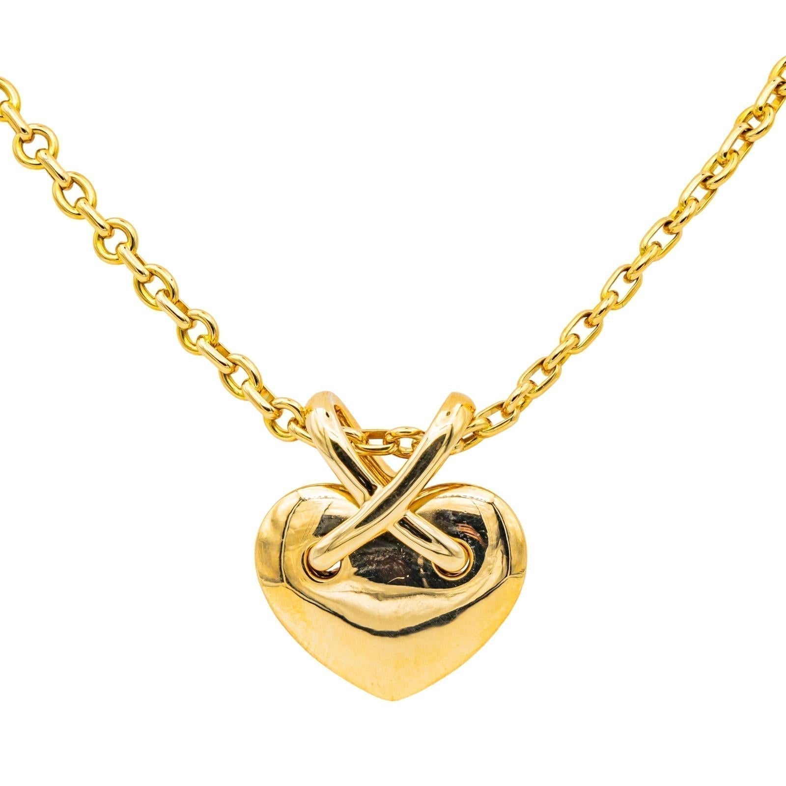 Chaumet Collier Pendentif Cœur lien Or jaune