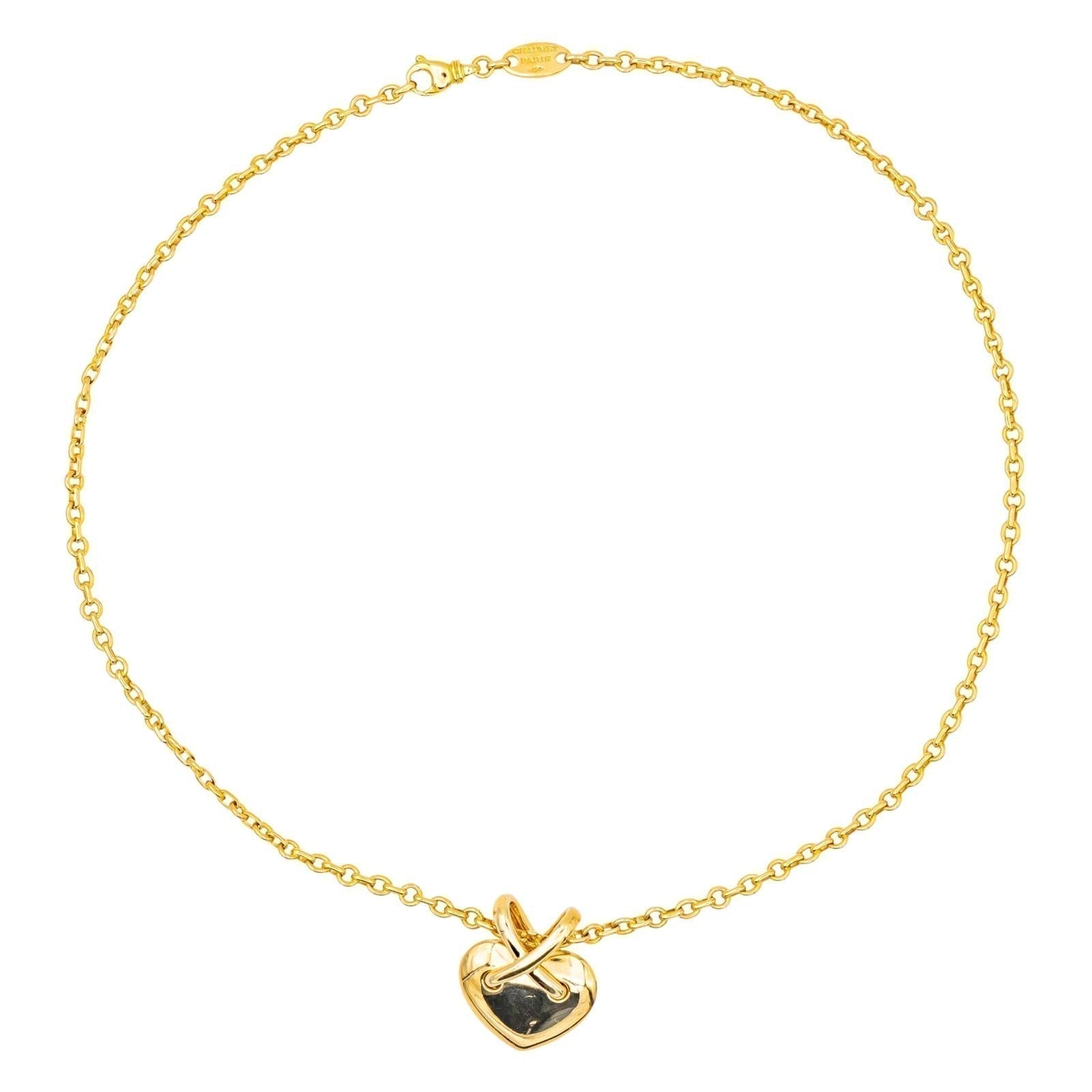 Chaumet Collier Pendentif Cœur lien Or jaune