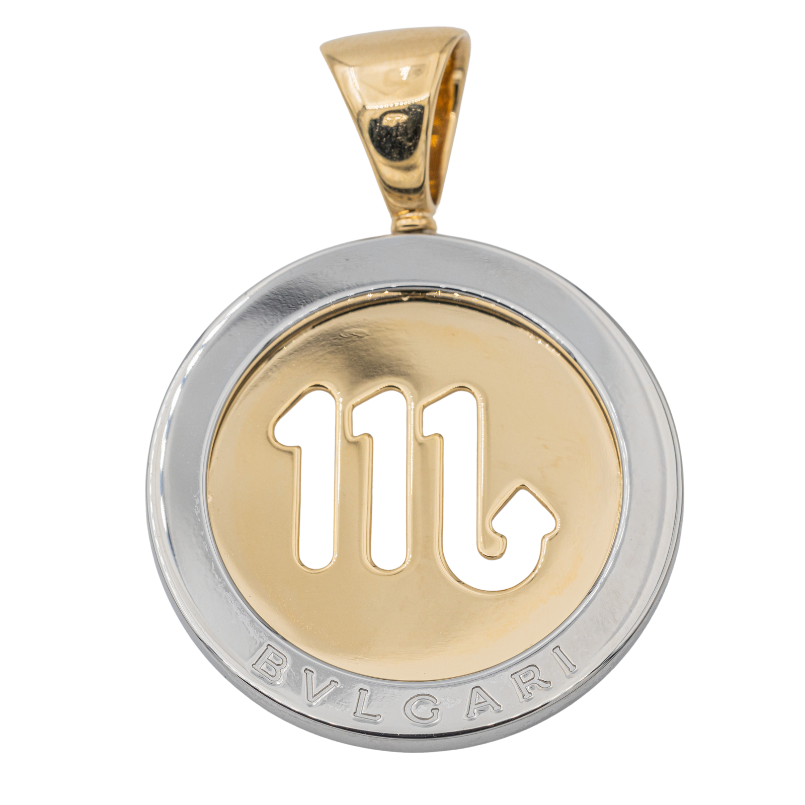 Bulgari Pendentif  Or jaune, Acier