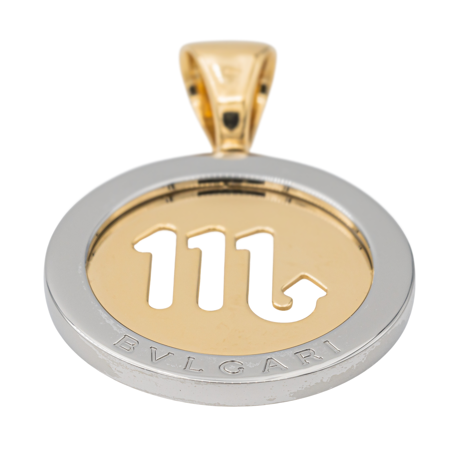 Bulgari Pendentif  Or jaune, Acier