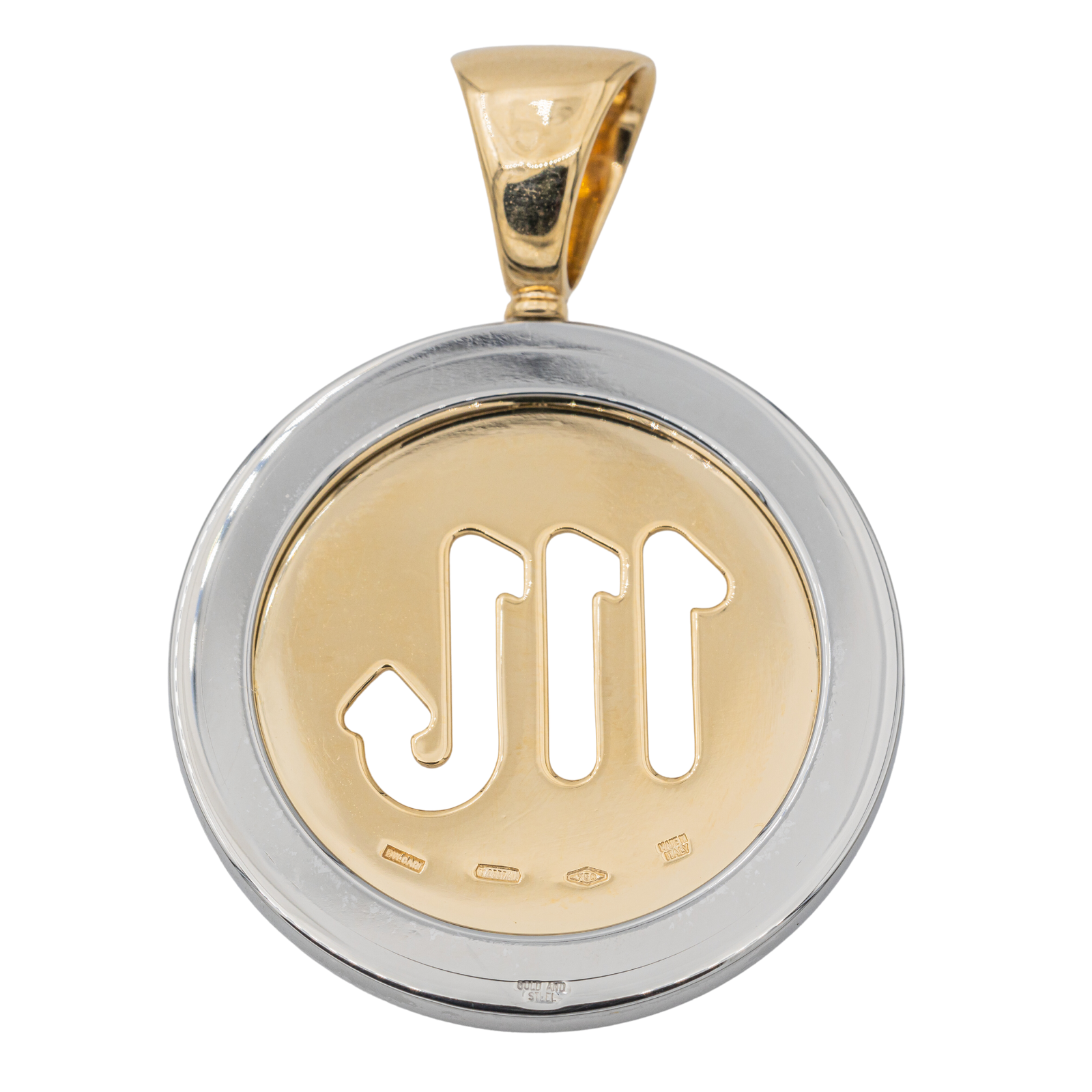 Bulgari Pendant Yellow gold, Steel