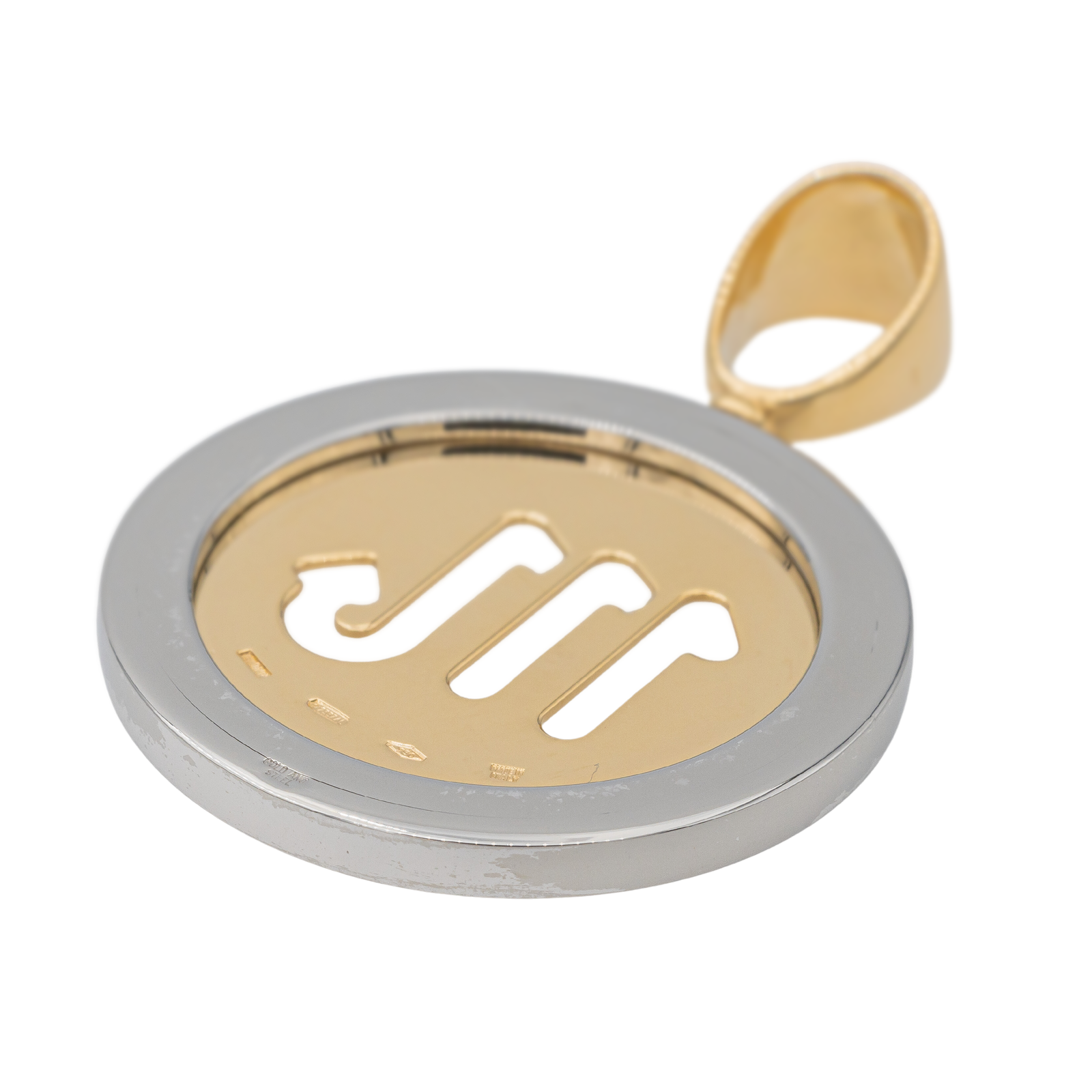 Bulgari Pendant Yellow gold, Steel