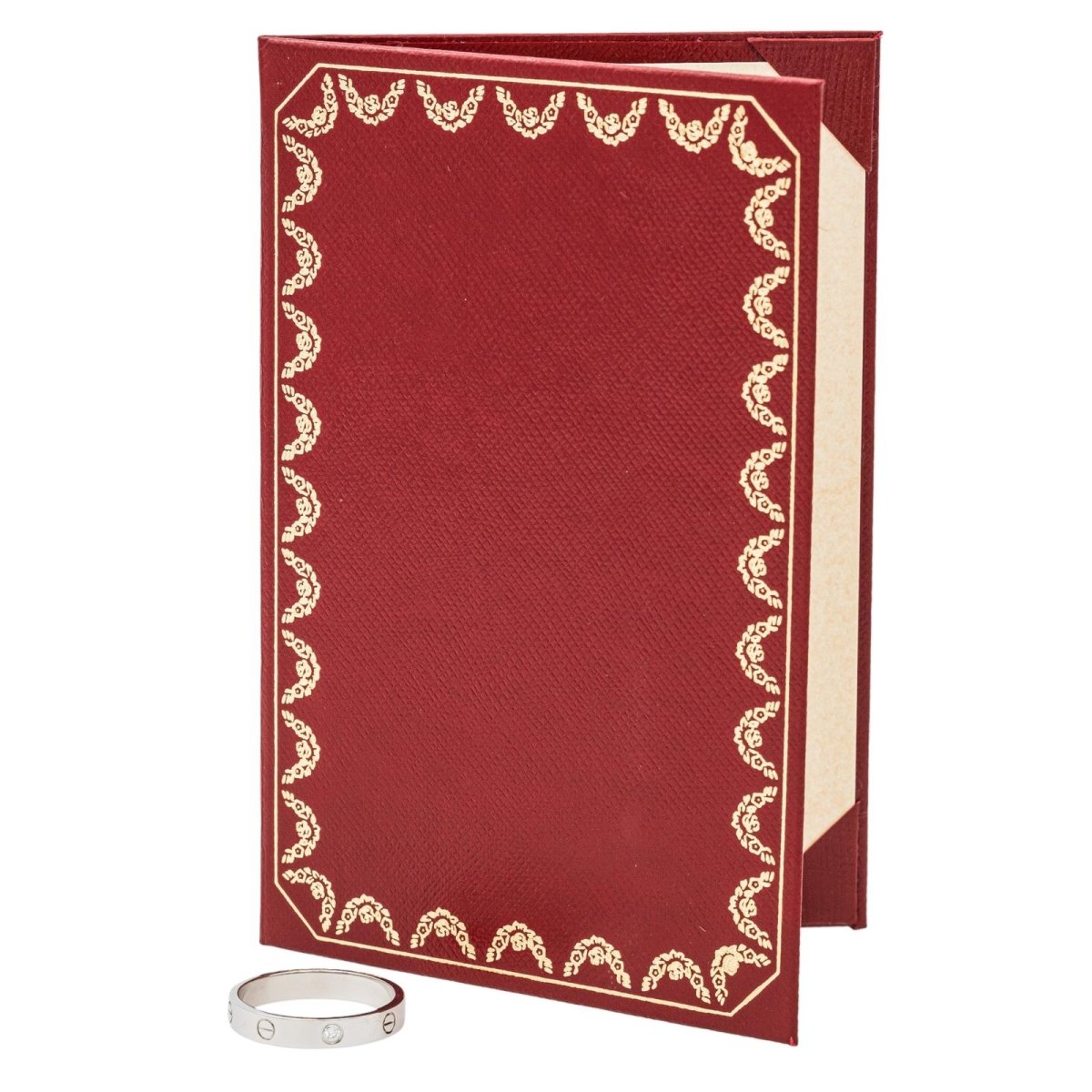 Cartier Bague Alliance Love Or blanc Diamant - Maison Eloe