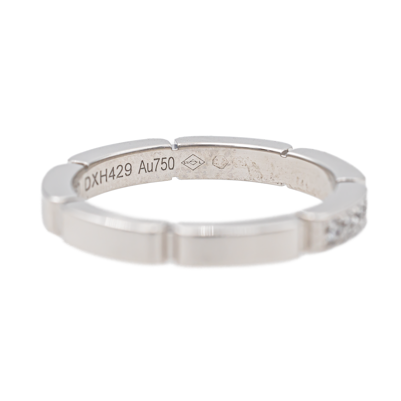 Cartier Panther Link Wedding Ring White Gold Diamond