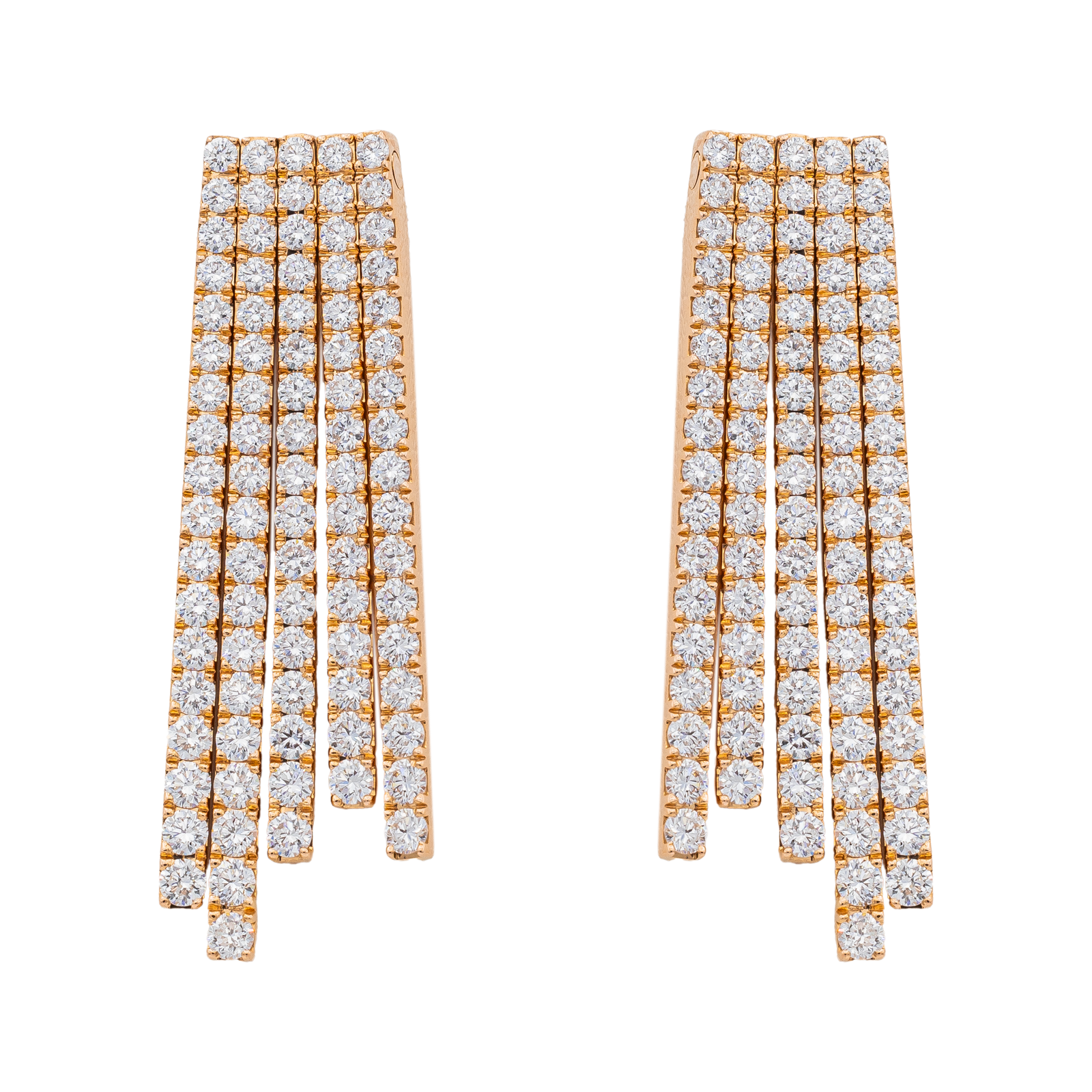 Messika Boucles d'oreilles Pendantes Diara Or rose Diamant