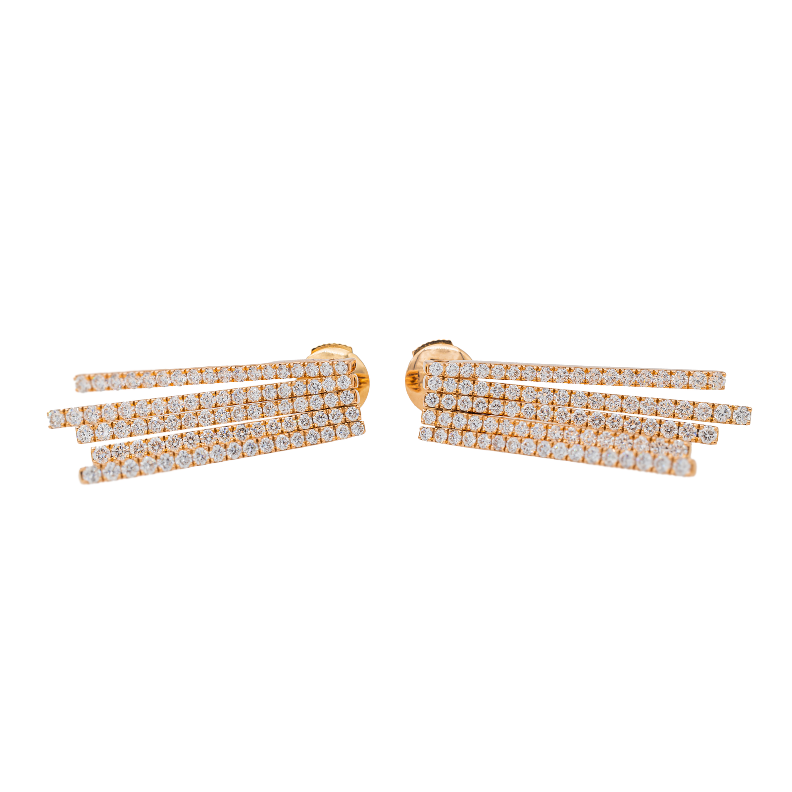 Messika Daria Drop Earrings Rose Gold Diamond