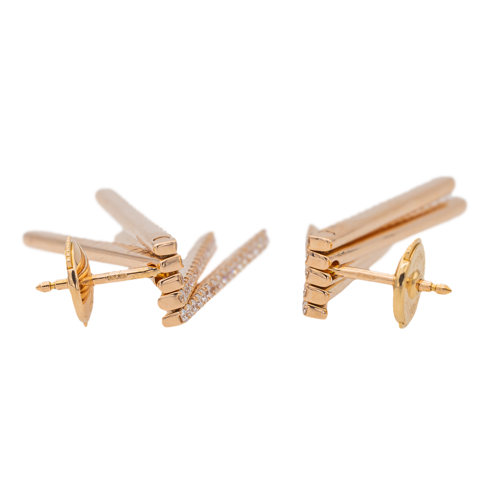 Messika Daria Drop Earrings Rose Gold Diamond