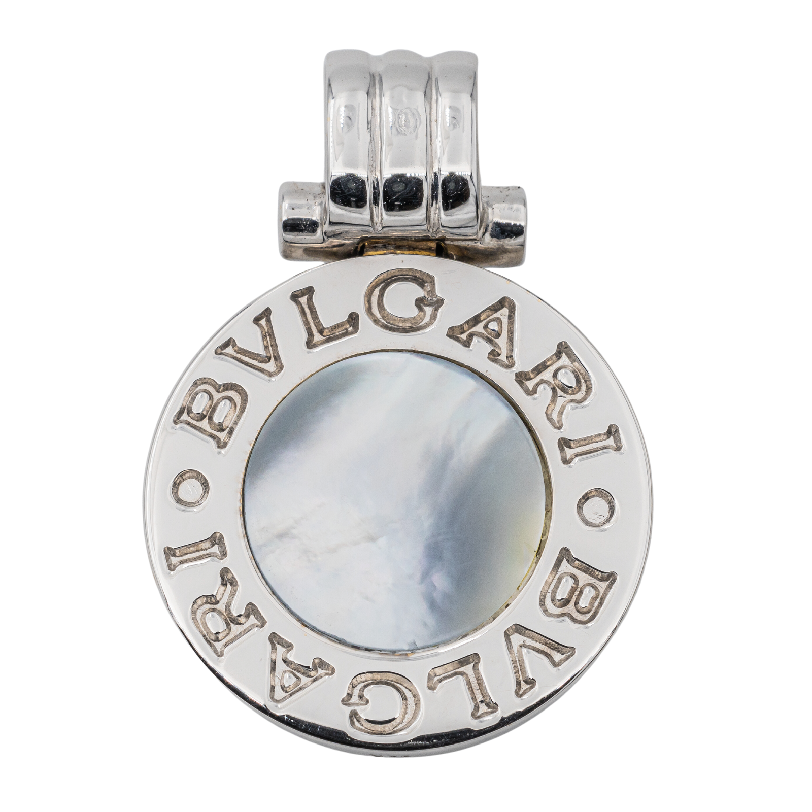 Bulgari Pendentif  Or blanc Onyx