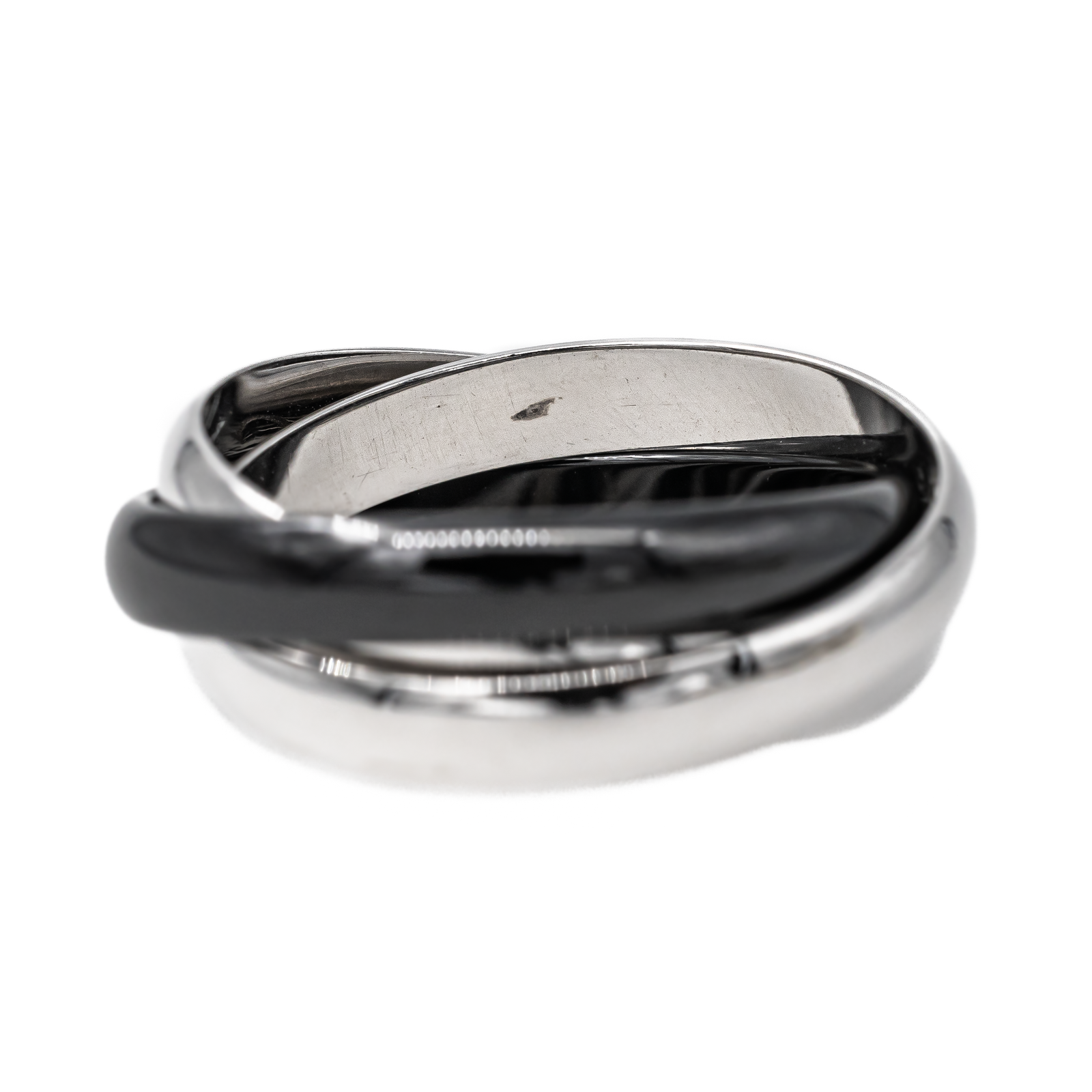 Cartier Trinity Ring White Gold Ceramic