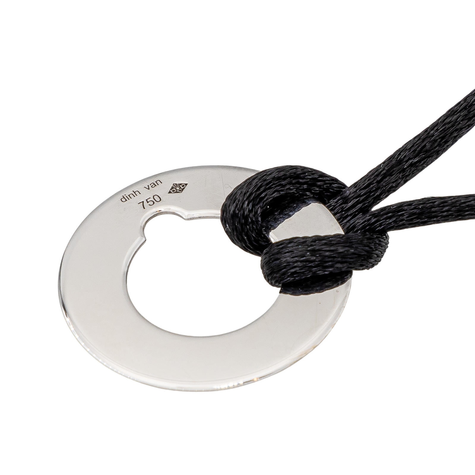 Dinh Van Pendentif Cible Or blanc