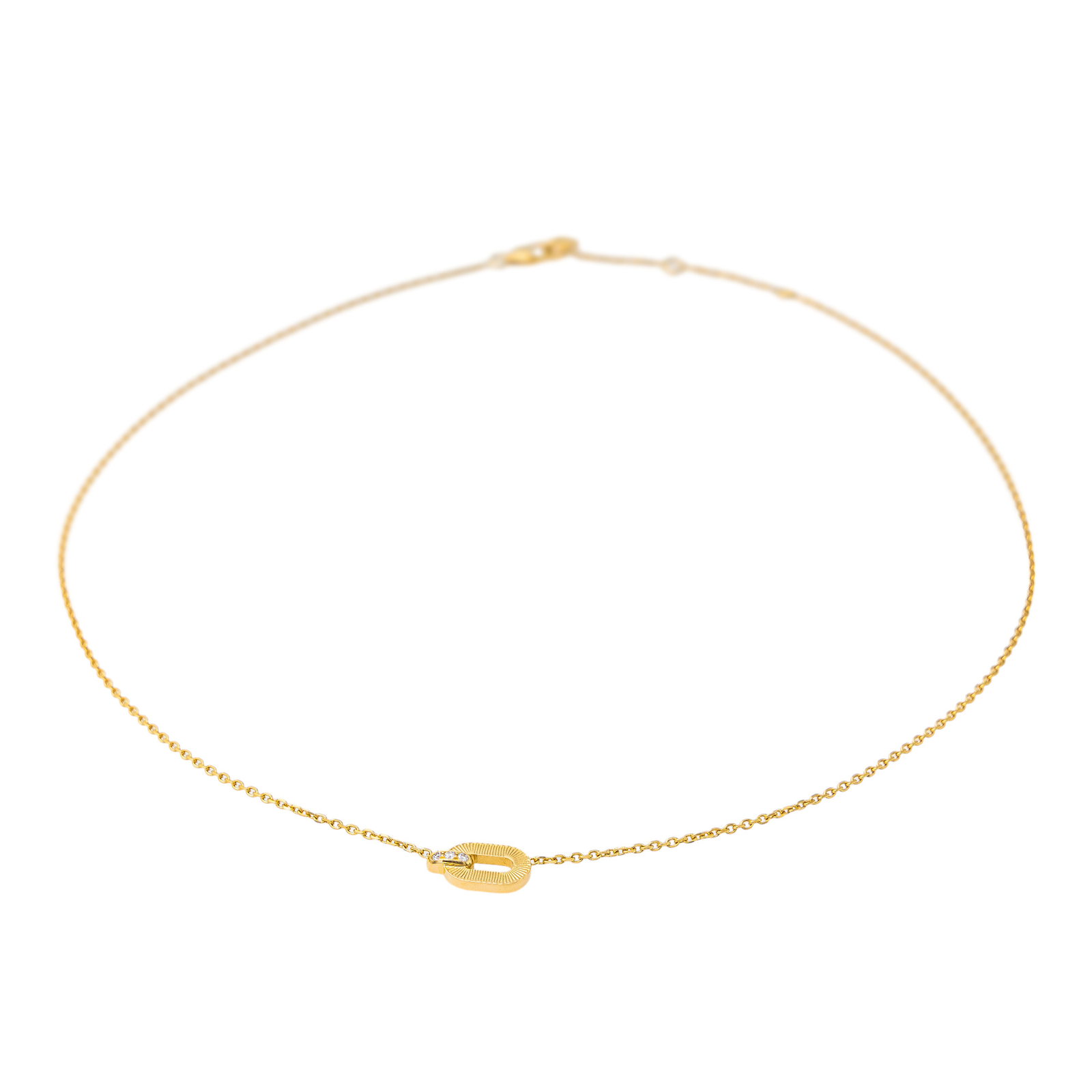 Arthus Bertrand Collier Ruban Or jaune Diamant