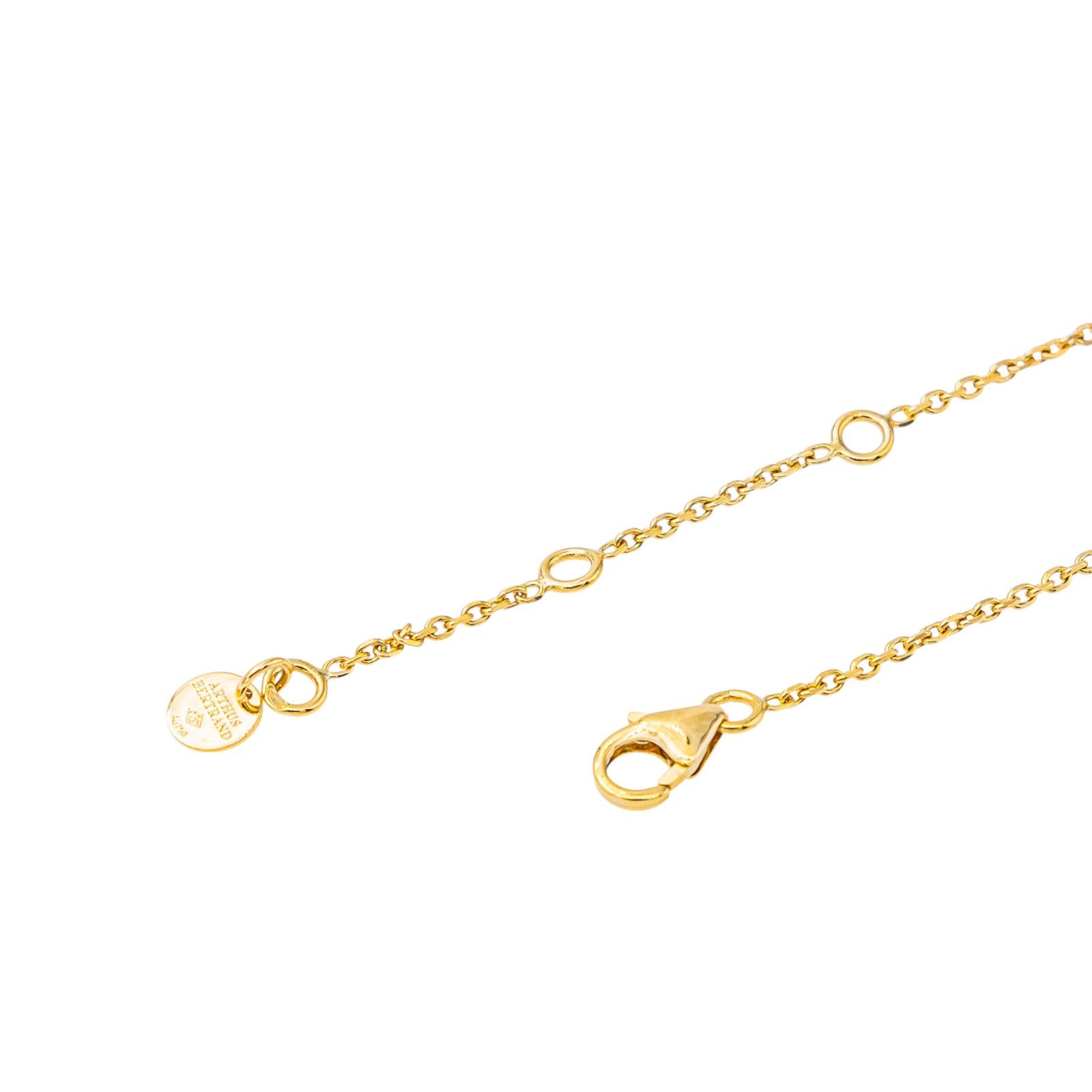 Arthus Bertrand Collier Ruban Or jaune Diamant