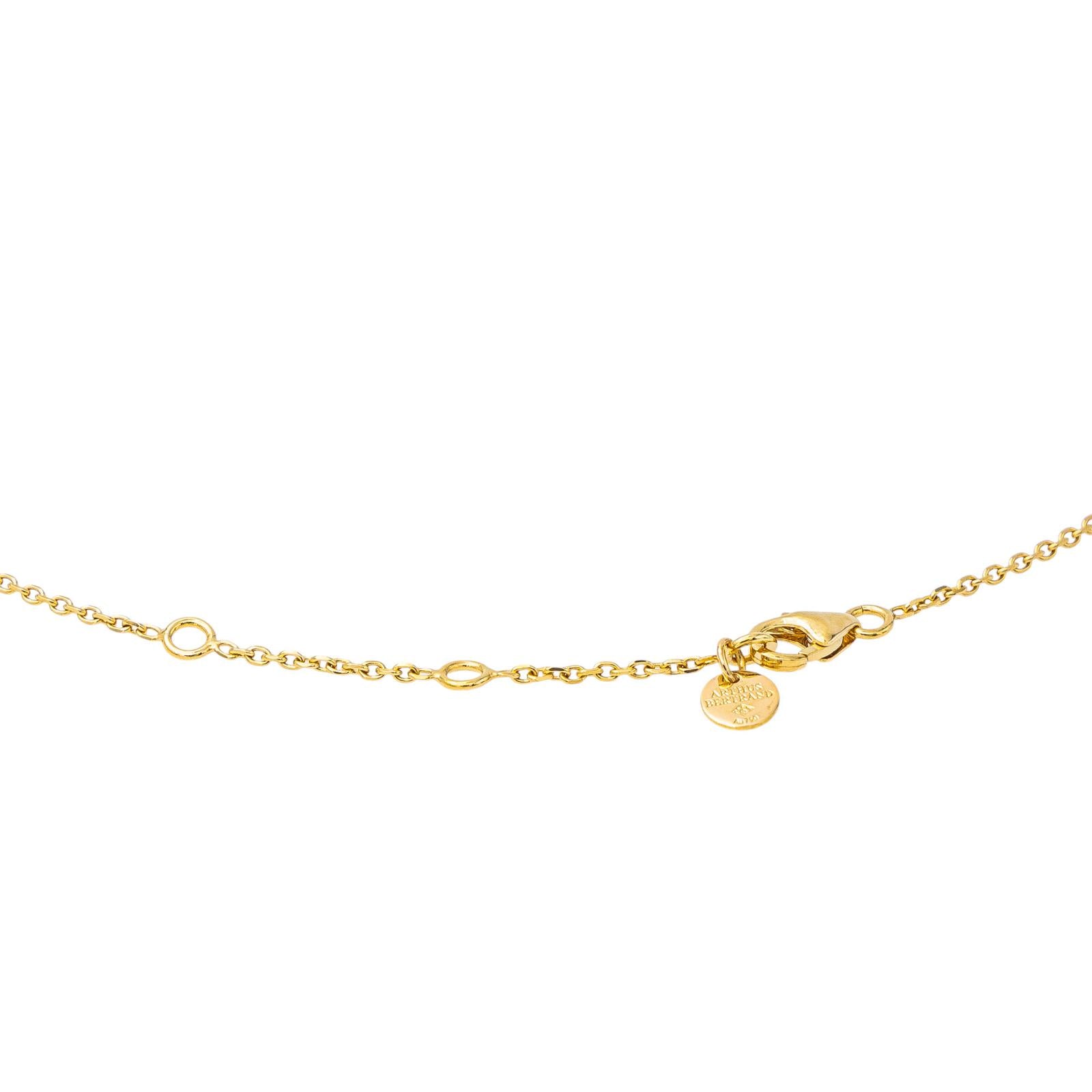 Arthus Bertrand Collier Ruban Or jaune Diamant