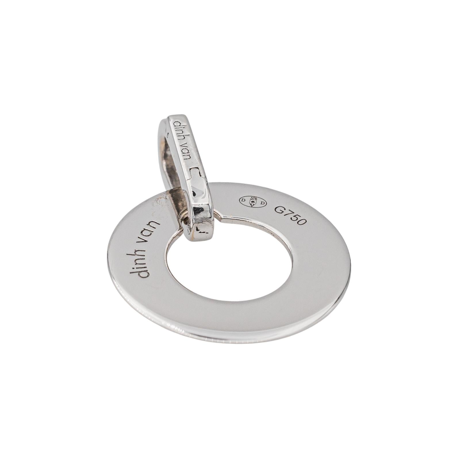 Dinh Van Target Pendant White Gold