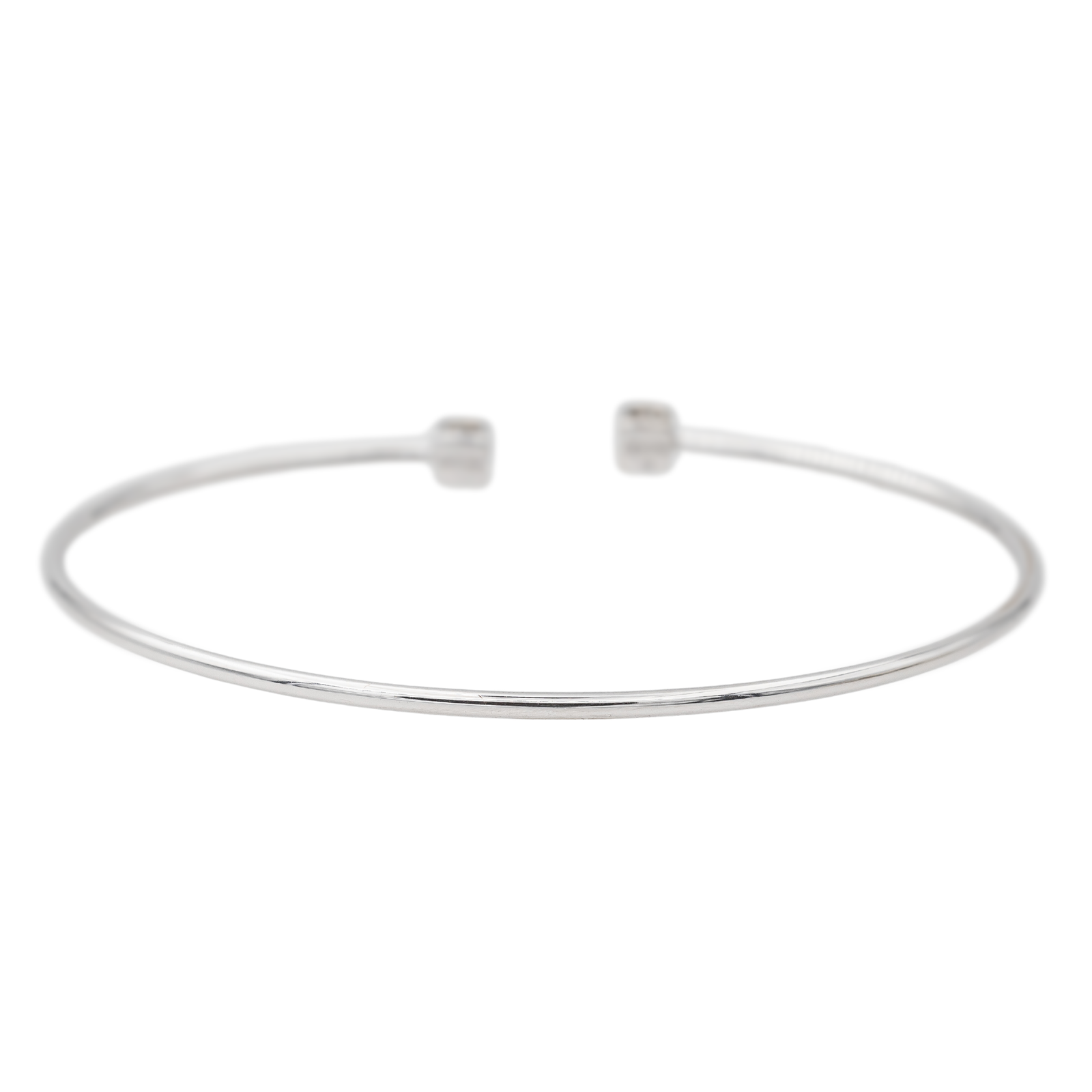 Dinh Van  Bracelet Jonc Le Cube Or blanc Diamant