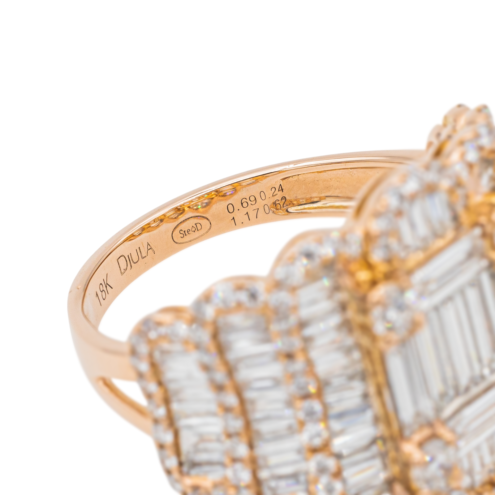 Djula Cocktail Ring Rose Gold Diamond