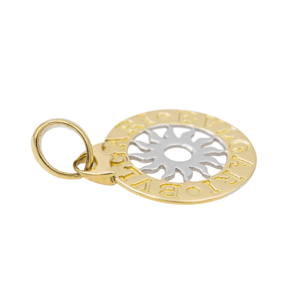 Bulgari Pendentif Tondo Or jaune, Or blanc - Maison Eloe
