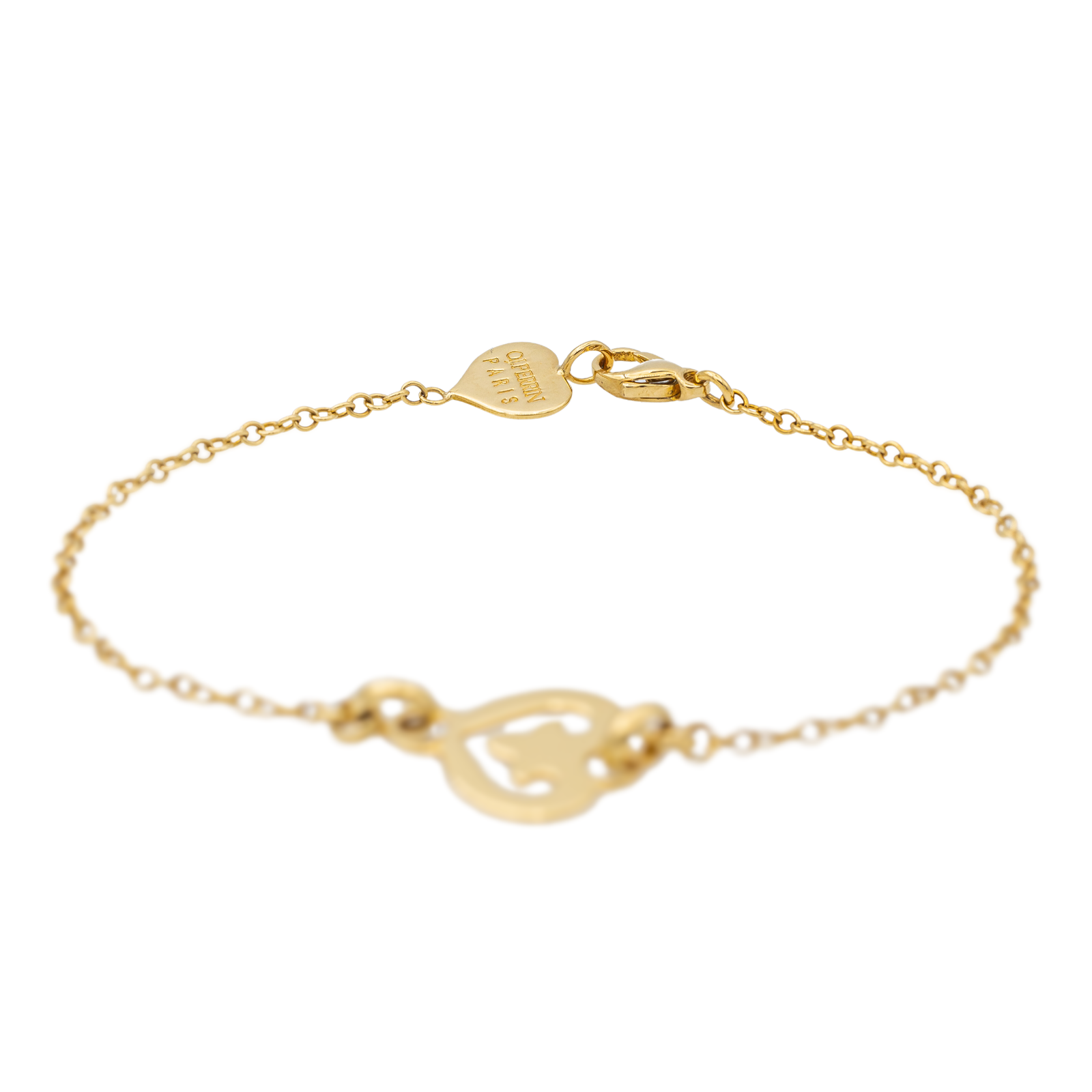 O.J. Perrin Bracelet Coeur légende Or jaune