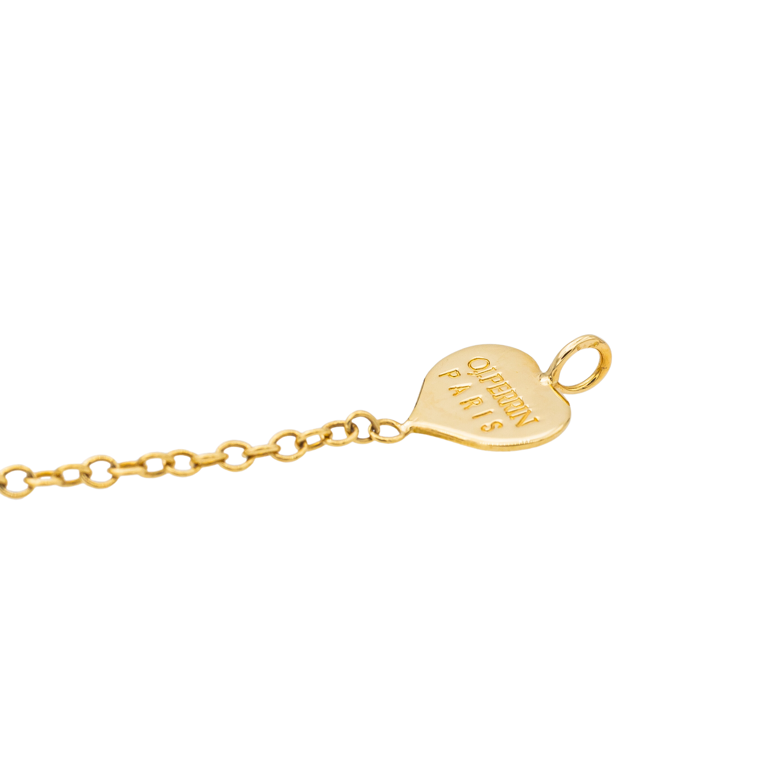 O.J. Perrin Bracelet Coeur légende Or jaune