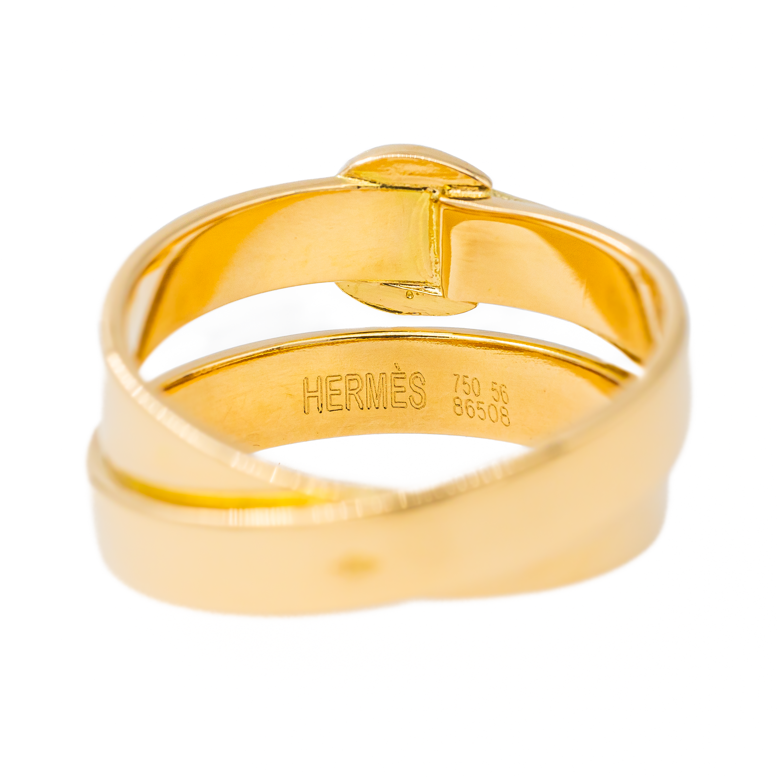 Hermès Yellow Gold Belt Ring