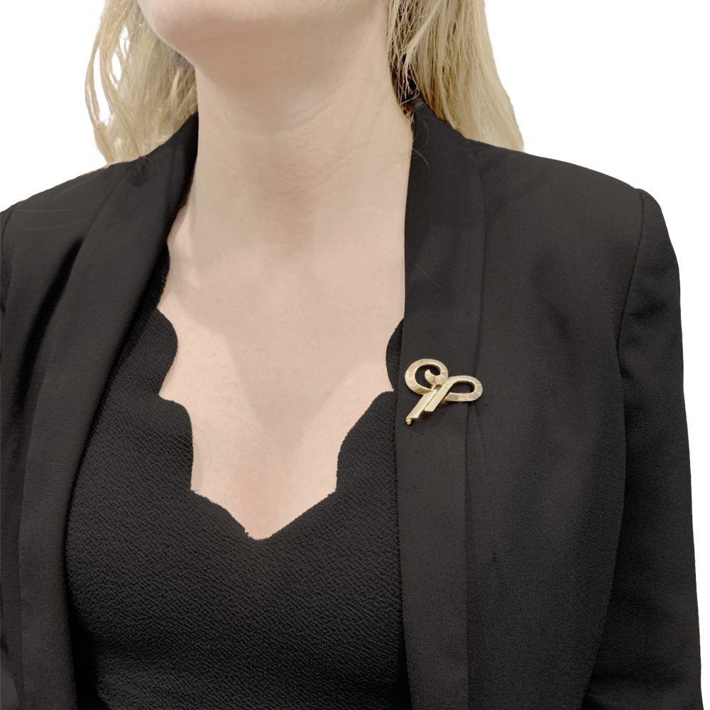 Broche Cartier, « Initiales », or jaune. - Maison Eloe