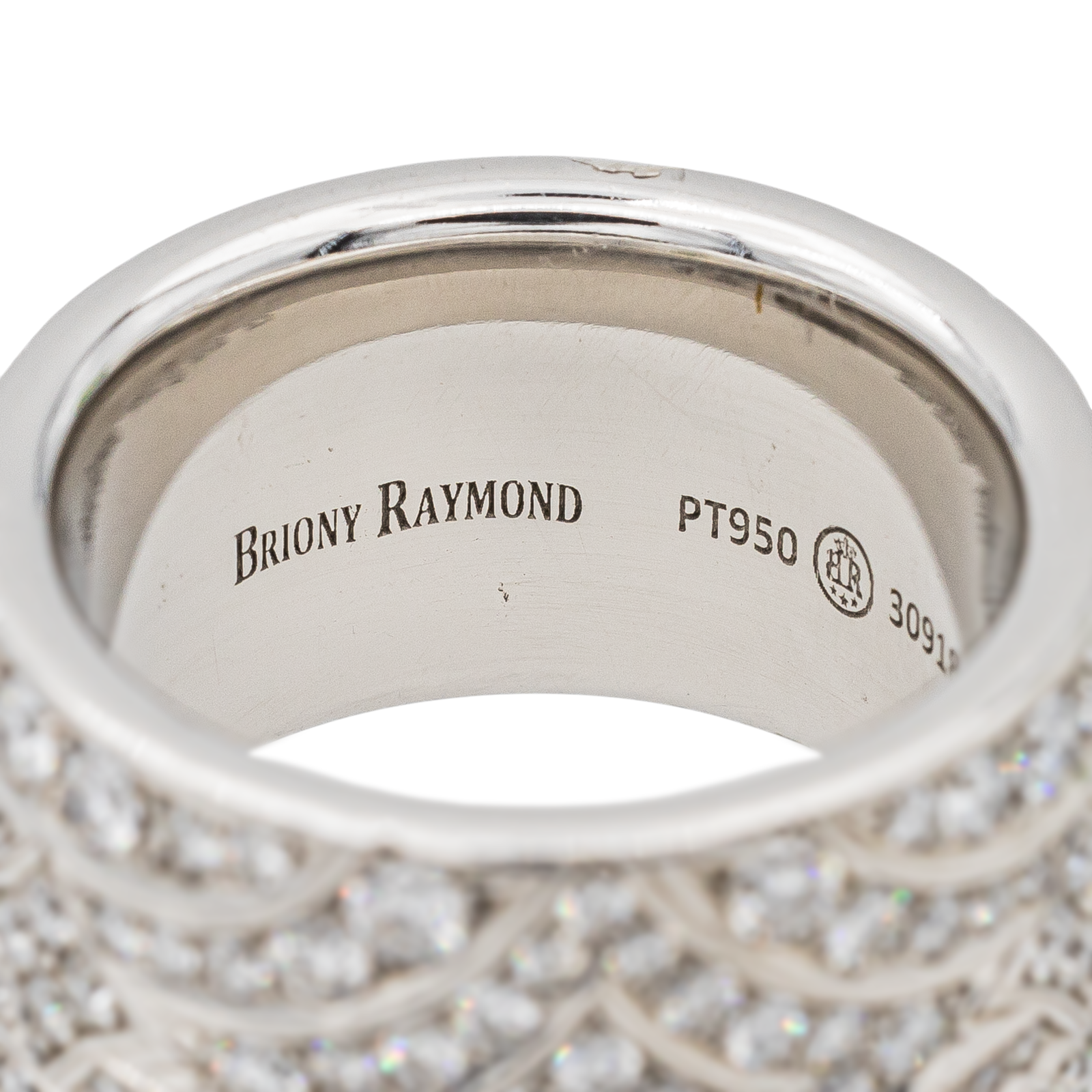 Briony Raymond Platinum Diamond Cocktail Ring