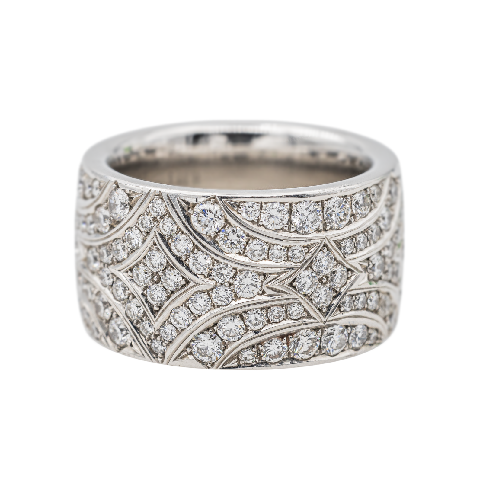 Briony Raymond Platinum Diamond Cocktail Ring