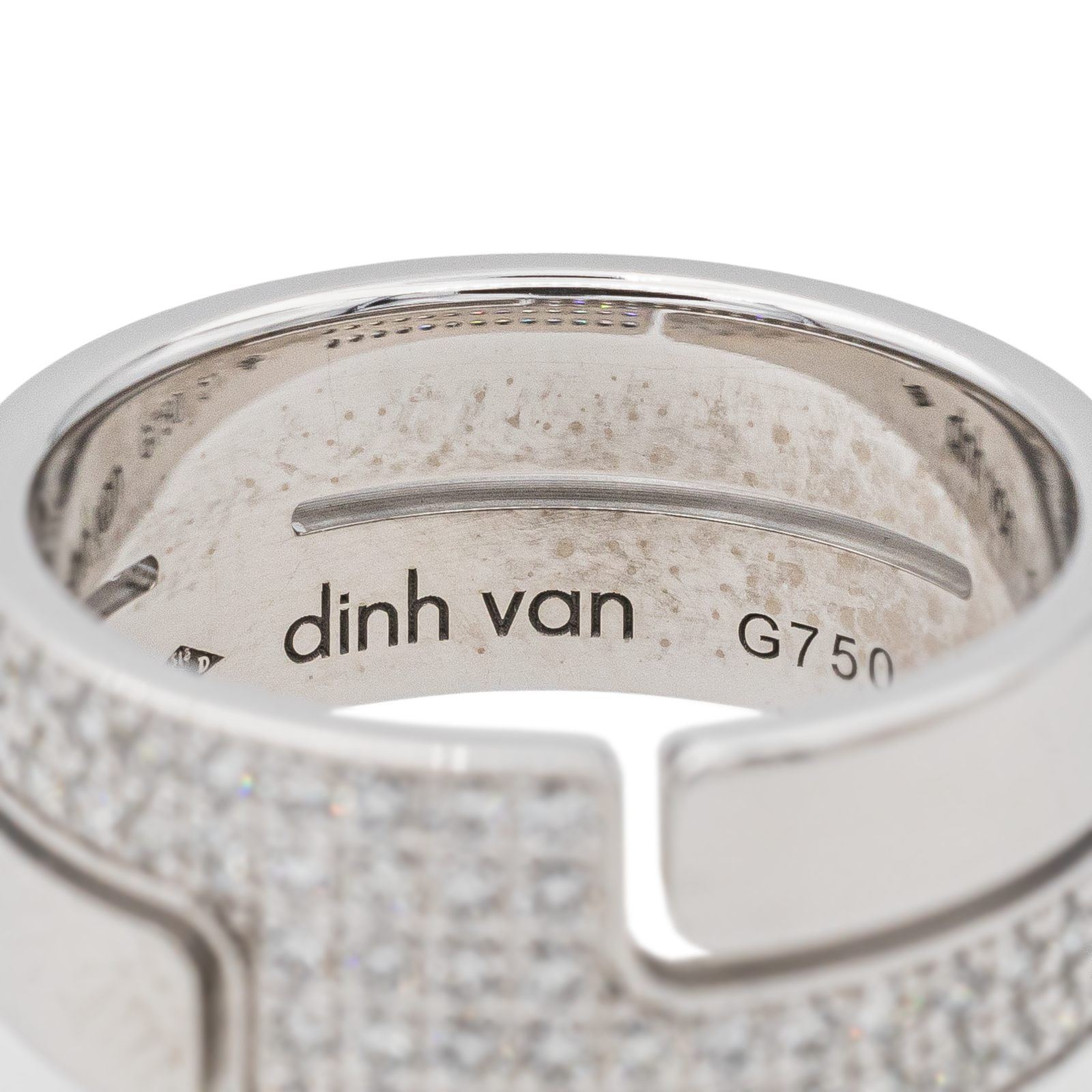 Dinh Van Seventies Ring White Gold Diamond