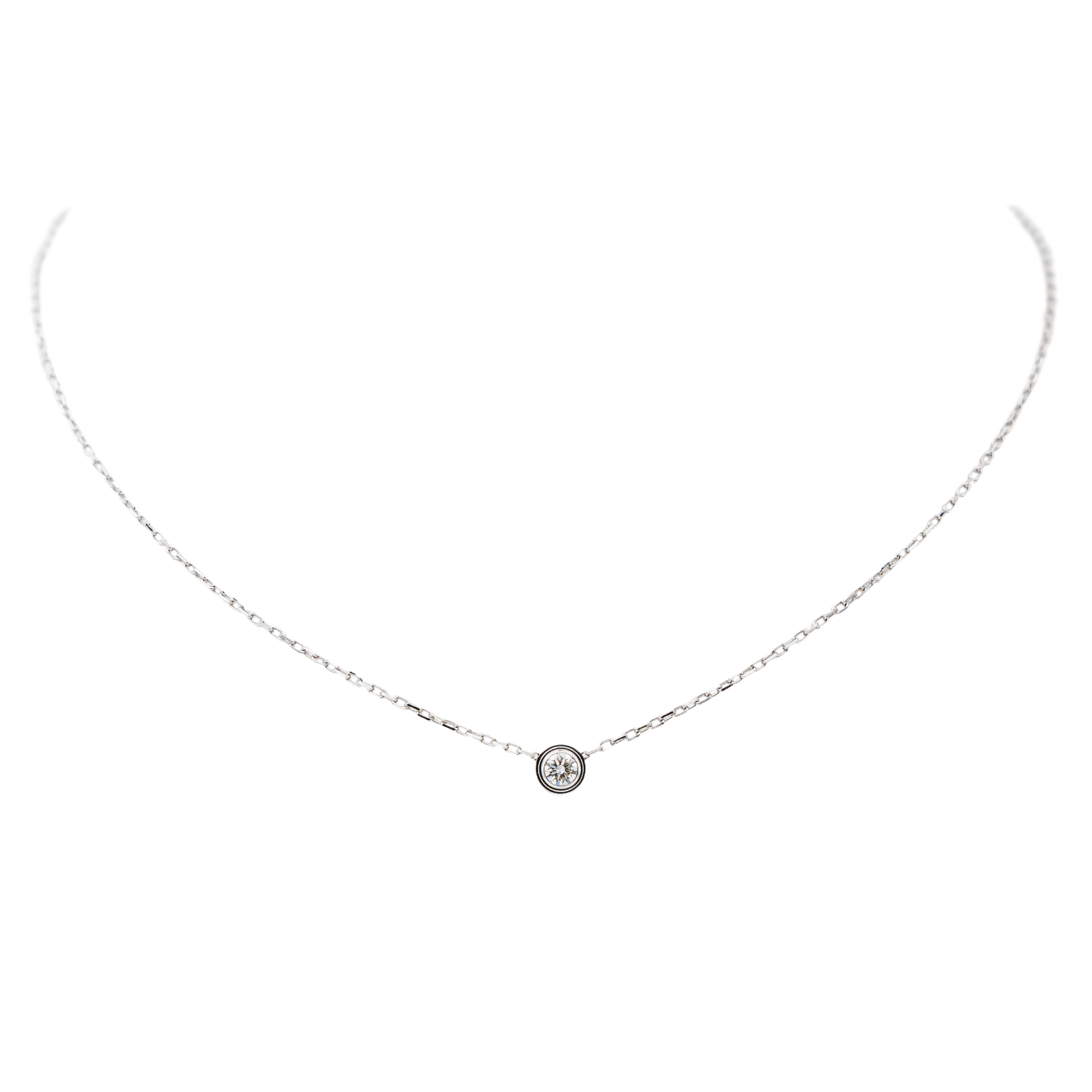 Cartier Collier Solitaire Cartier d'amour Or blanc Diamant