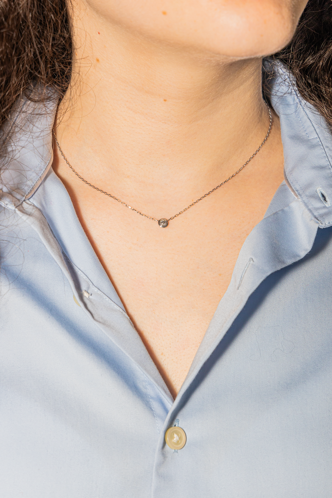 Cartier Collier Solitaire Cartier d'amour Or blanc Diamant