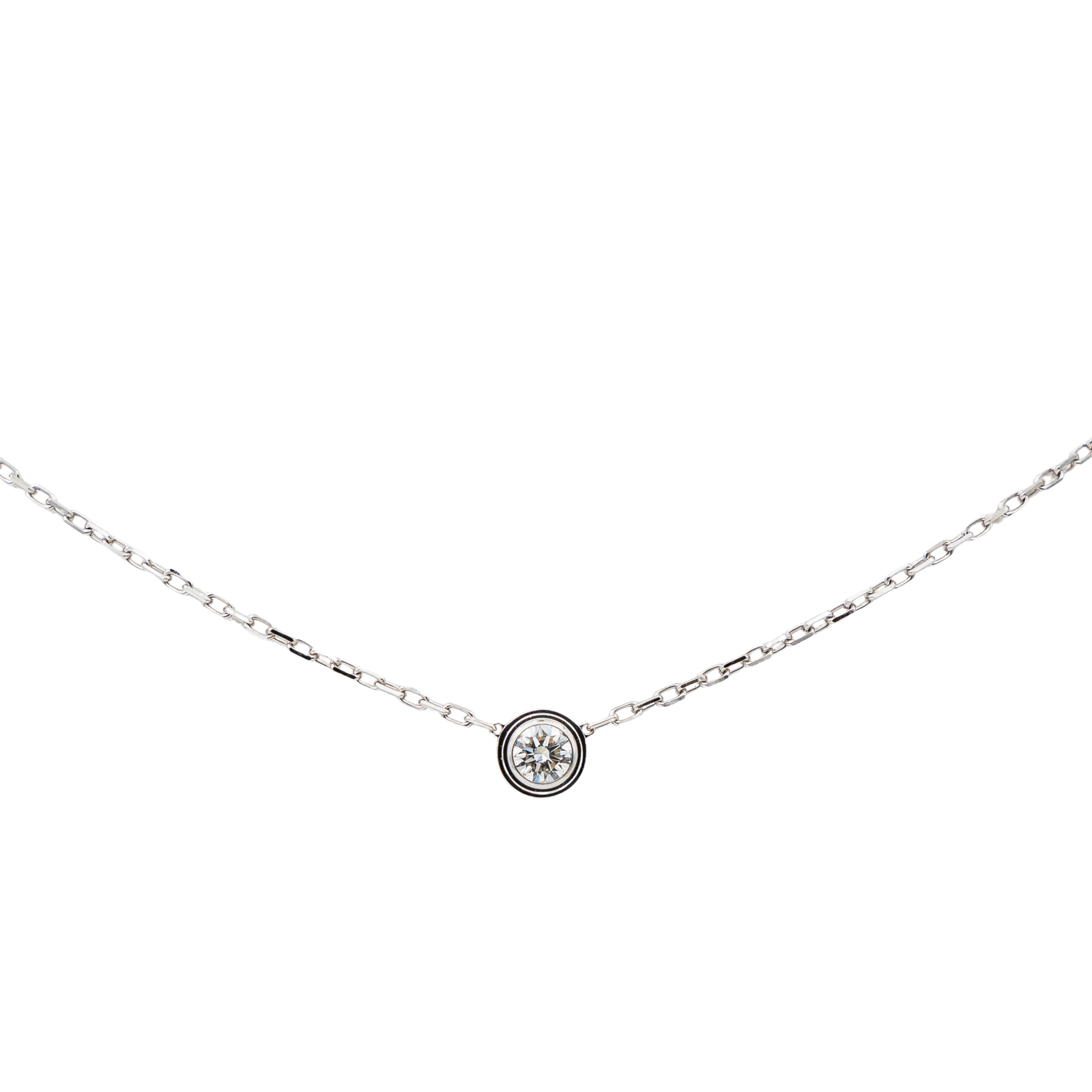 Cartier Cartier d'amour Solitaire Necklace White Gold Diamond