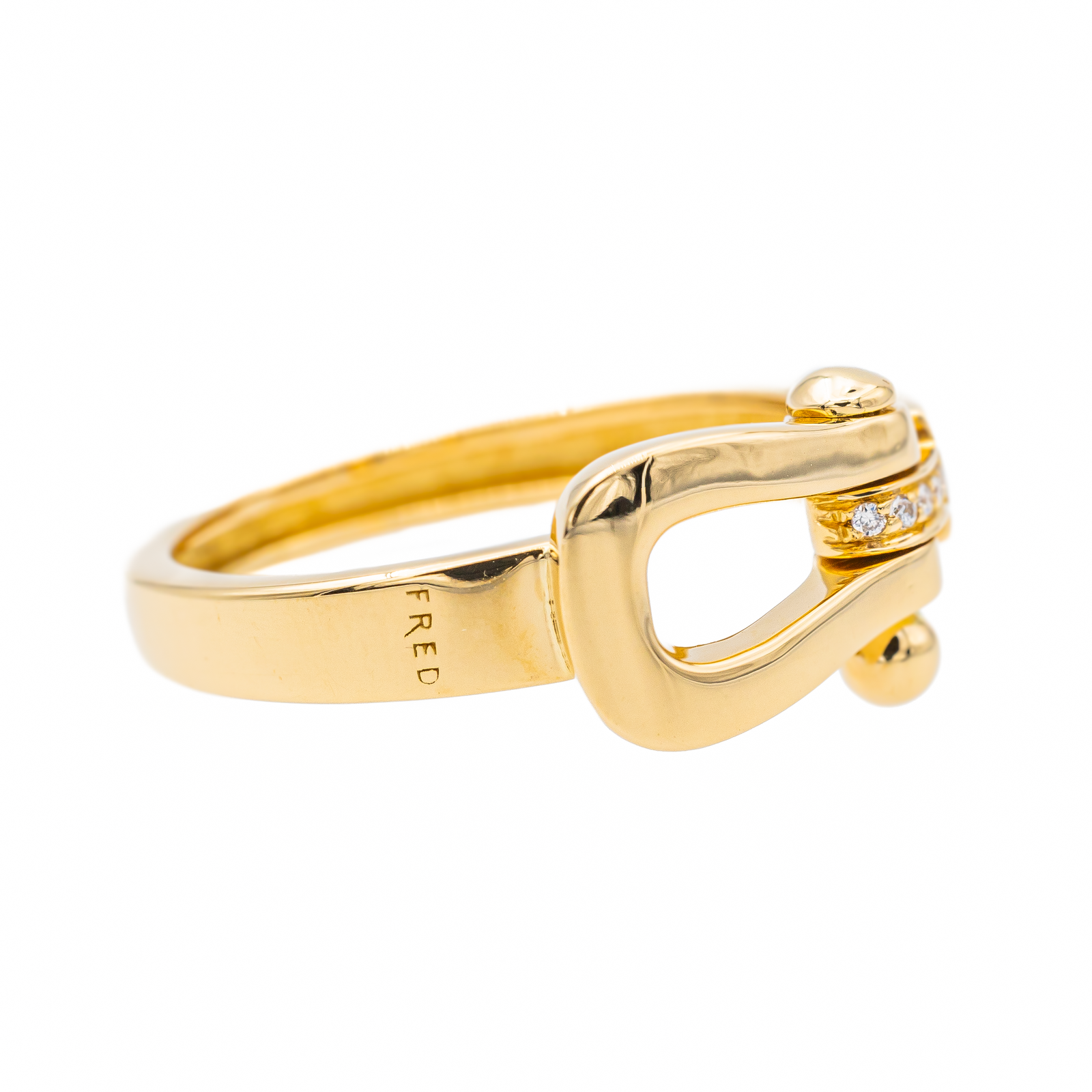 Fred Bague Force 10 Or rose Diamant