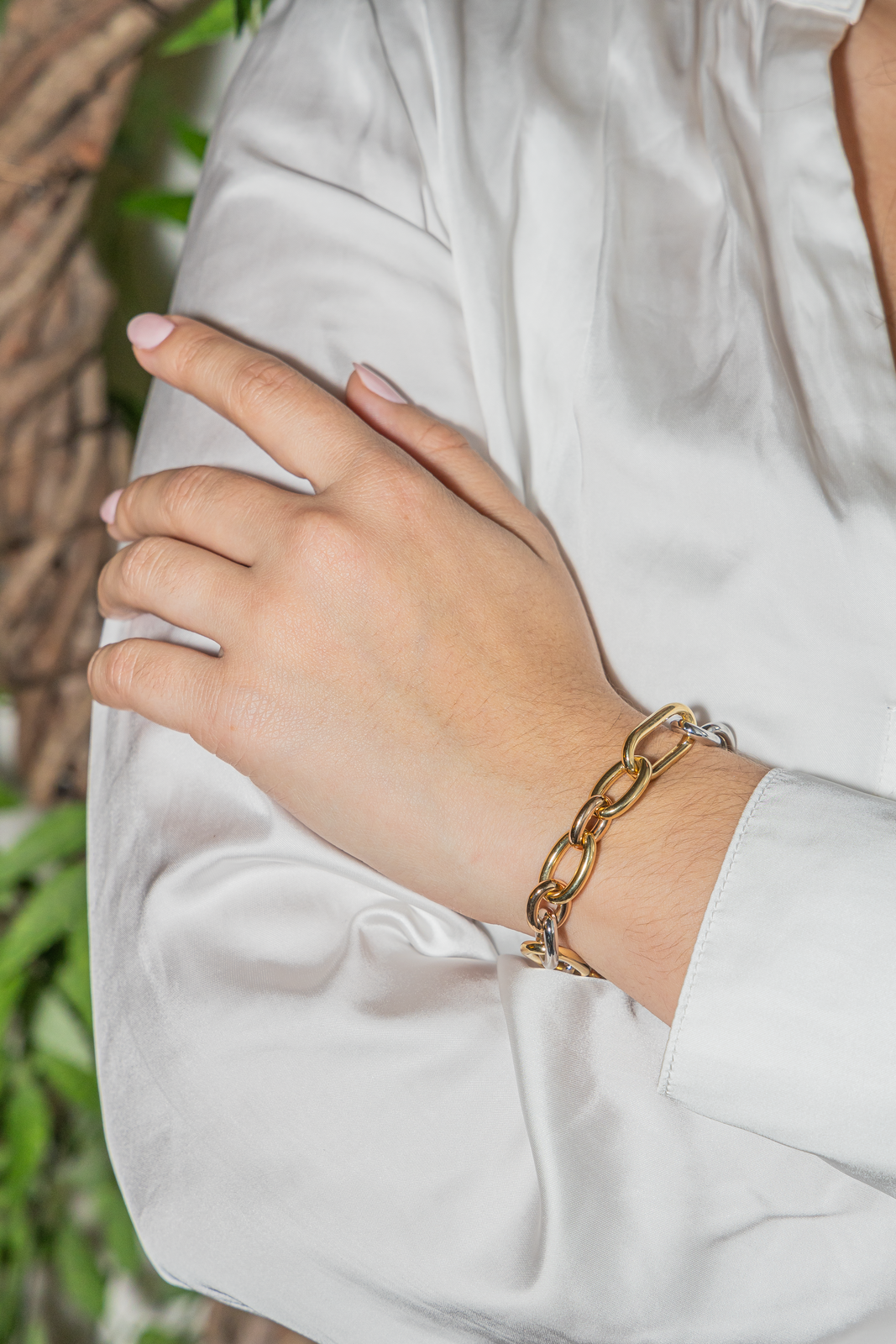 Pomellato Bracelet Chaîne Iconica Or jaune, Or blanc, Or rose