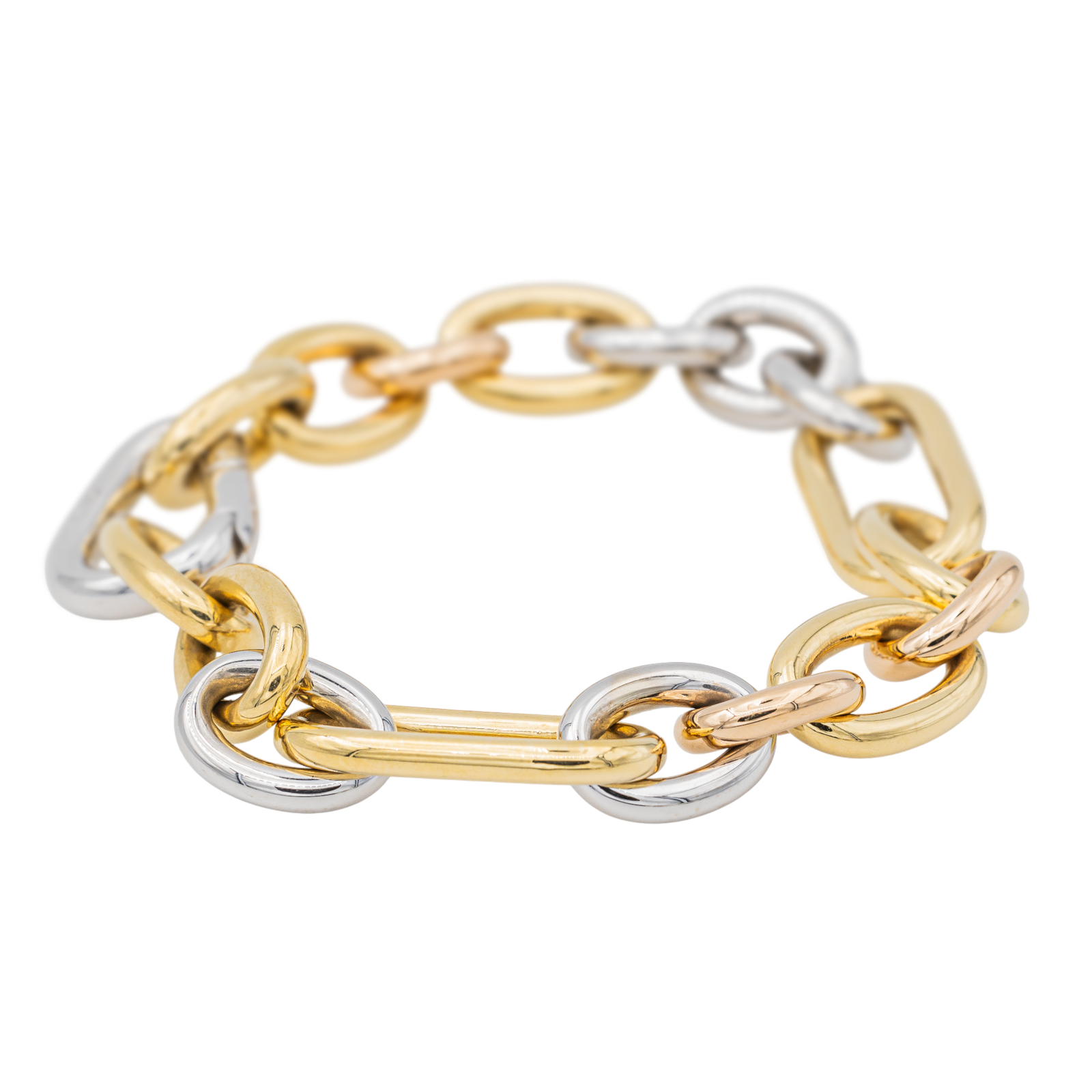Pomellato Bracelet Chaîne Iconica Or jaune, Or blanc, Or rose