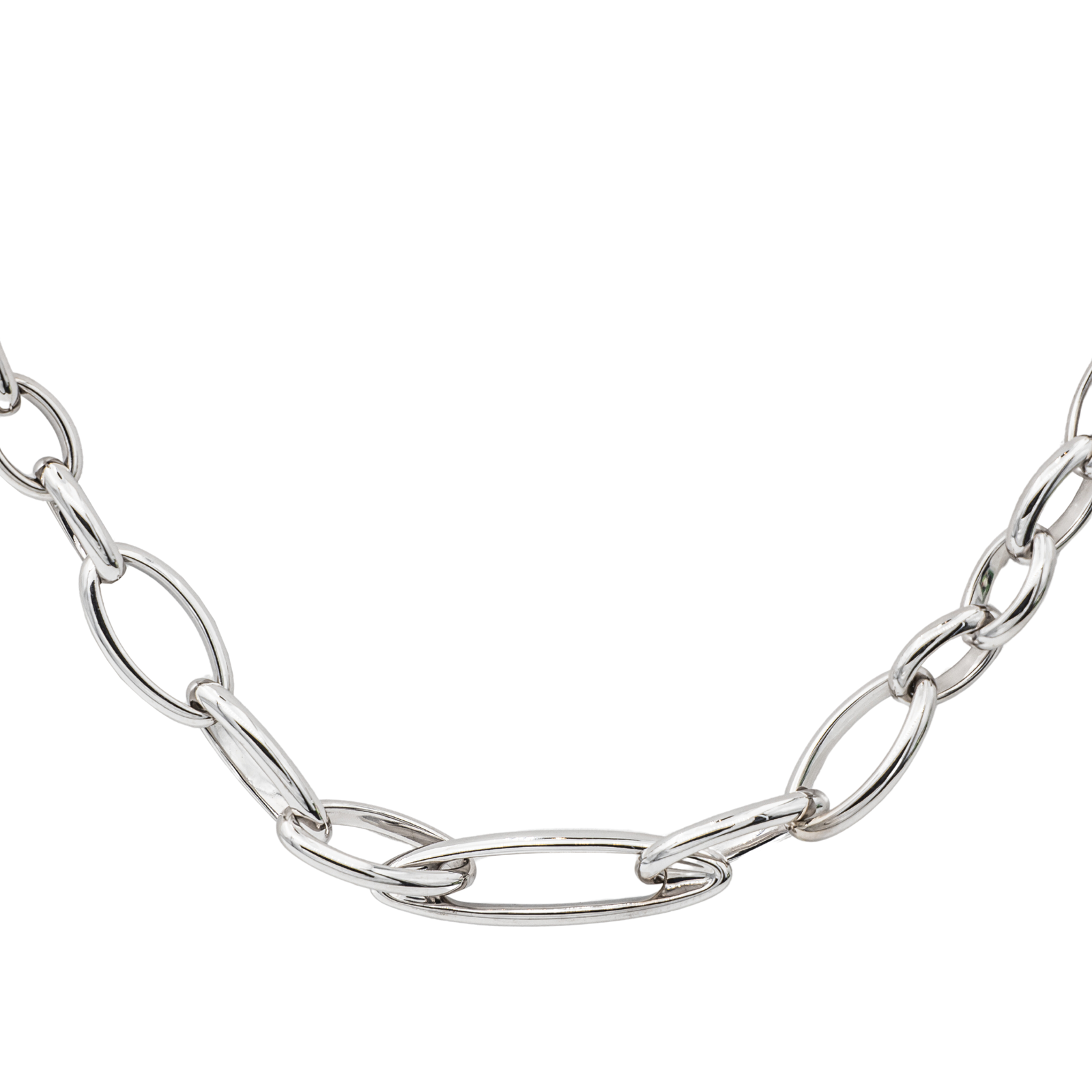 Pomellato Iconica Chain Necklace White Gold Diamond