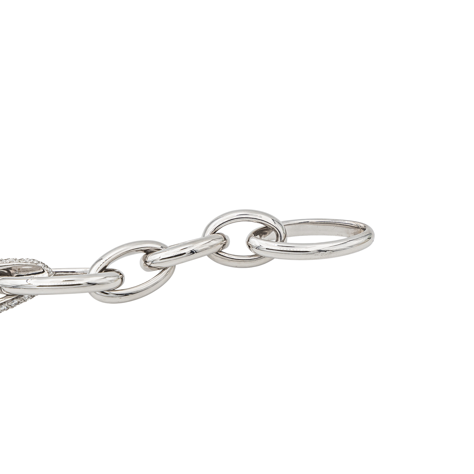 Pomellato Iconica Chain Necklace White Gold Diamond