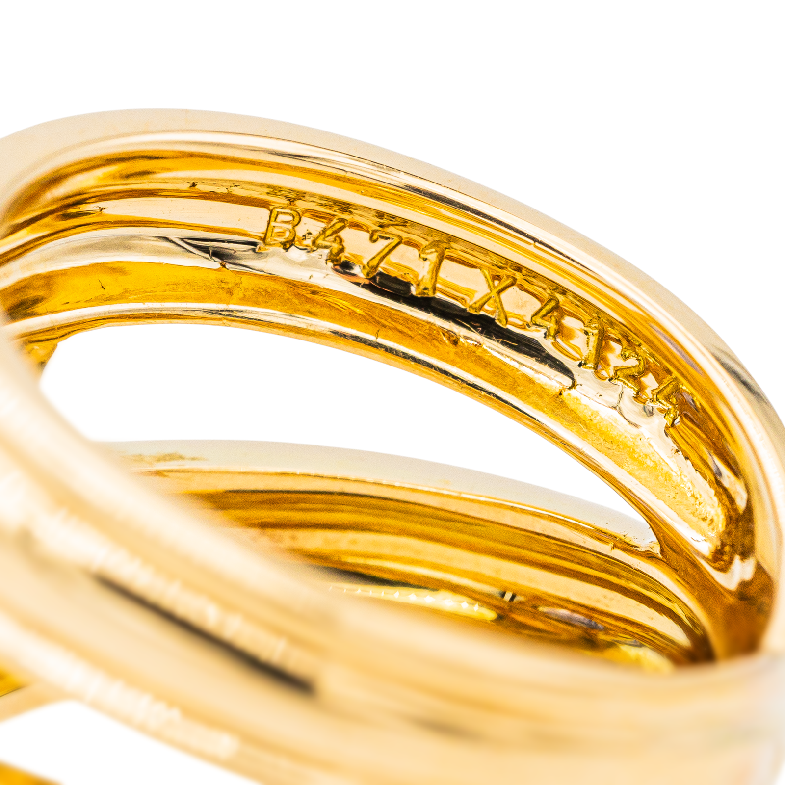 Boucheron Yellow Gold Cordierite Bangle Ring