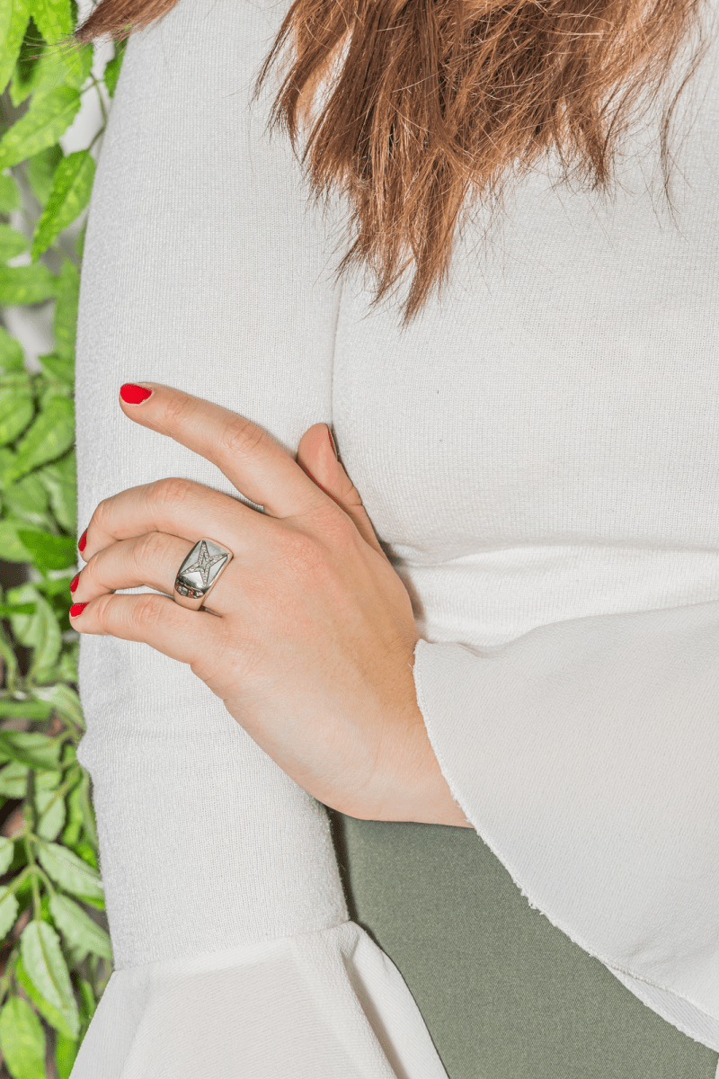 Mauboussin Bague Etoile Grande vie Or blanc Nacre - Maison Eloe