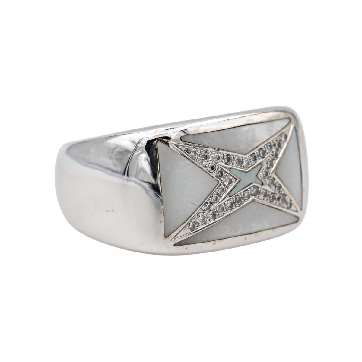 Mauboussin Bague Etoile Grande vie Or blanc Nacre - Maison Eloe
